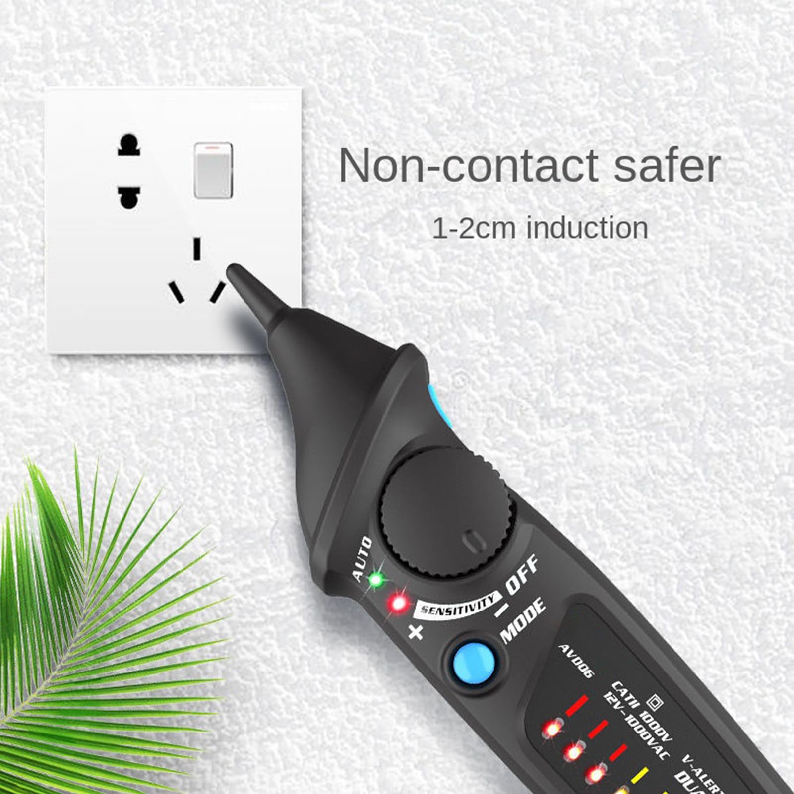 Rilevatore Tensione Senza Contatto Tester Per Presa | Verifica Fili Sotto Tensione Con Indicatore Luminoso Per Manutenzione Casa E Auto, Elettricisti, Risoluzione Problemi