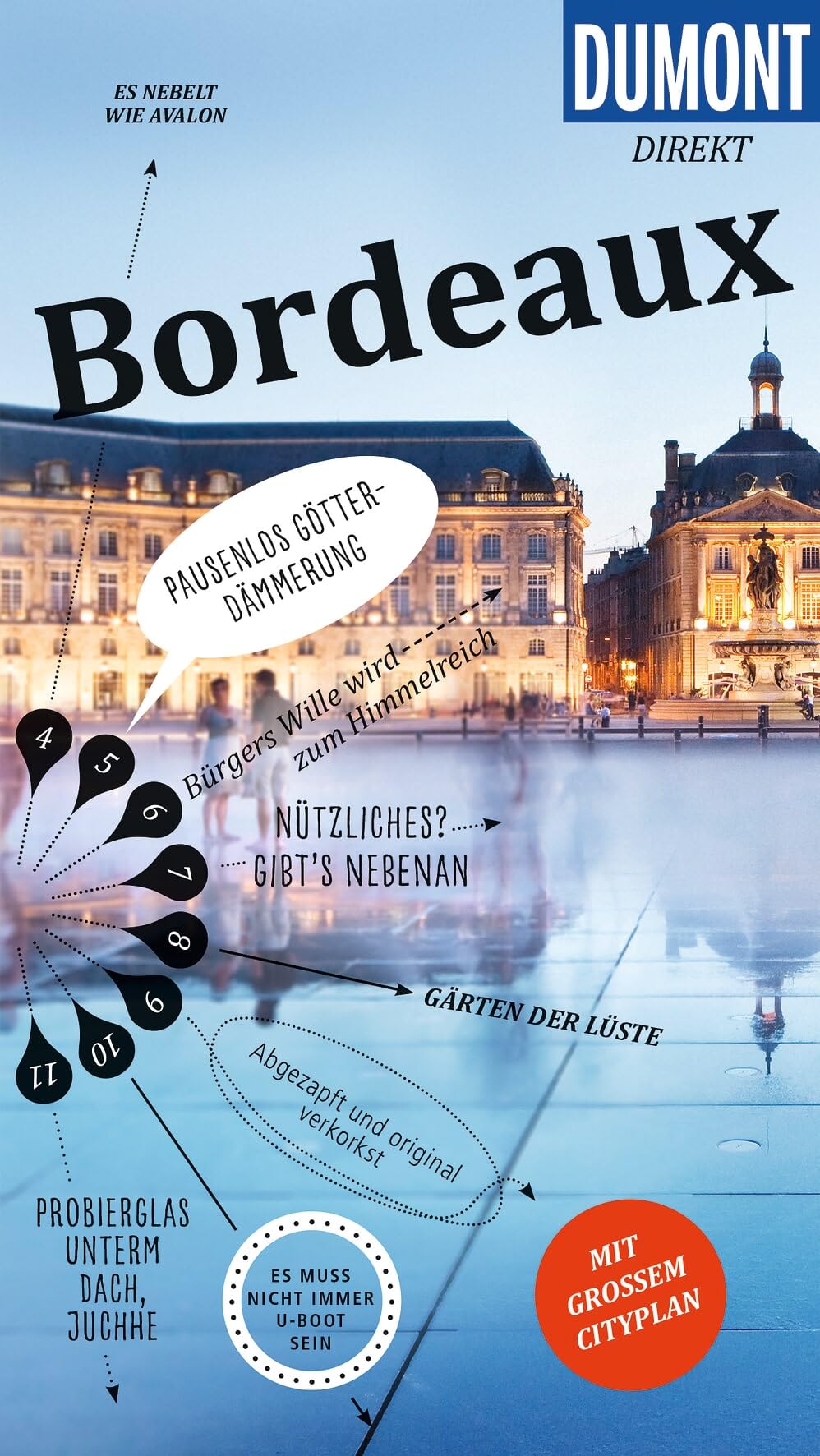 DUMONT direkt Reiseführer Bordeaux: Mit großem Cityplan