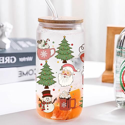 Miniatura 7 de 10 hojas de envoltura de copa UV DTF, temática de Navidad, copo de nieve de invierno, muñeco de nieve, frotar en transferencias para manualidades de