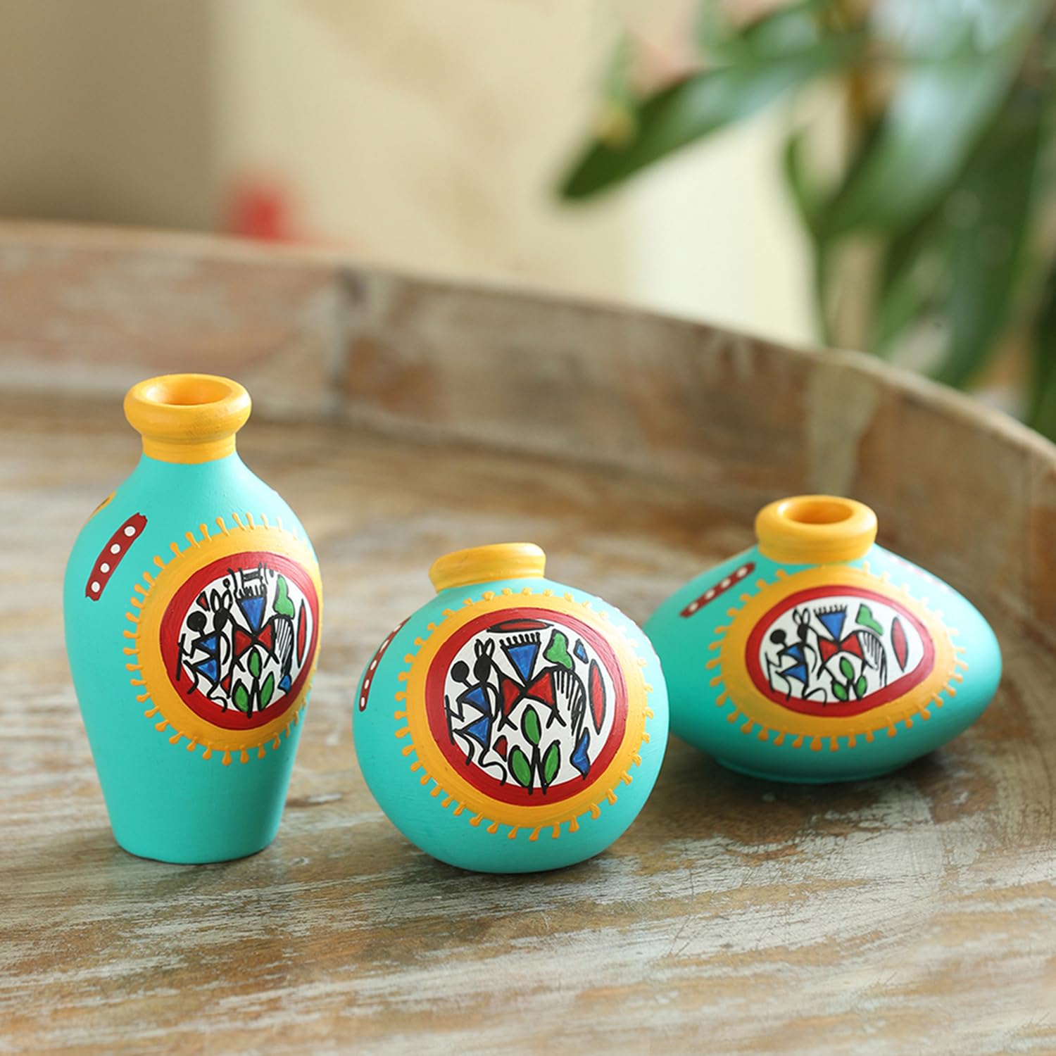 Decorative Hand-Painted Ceramic Planters