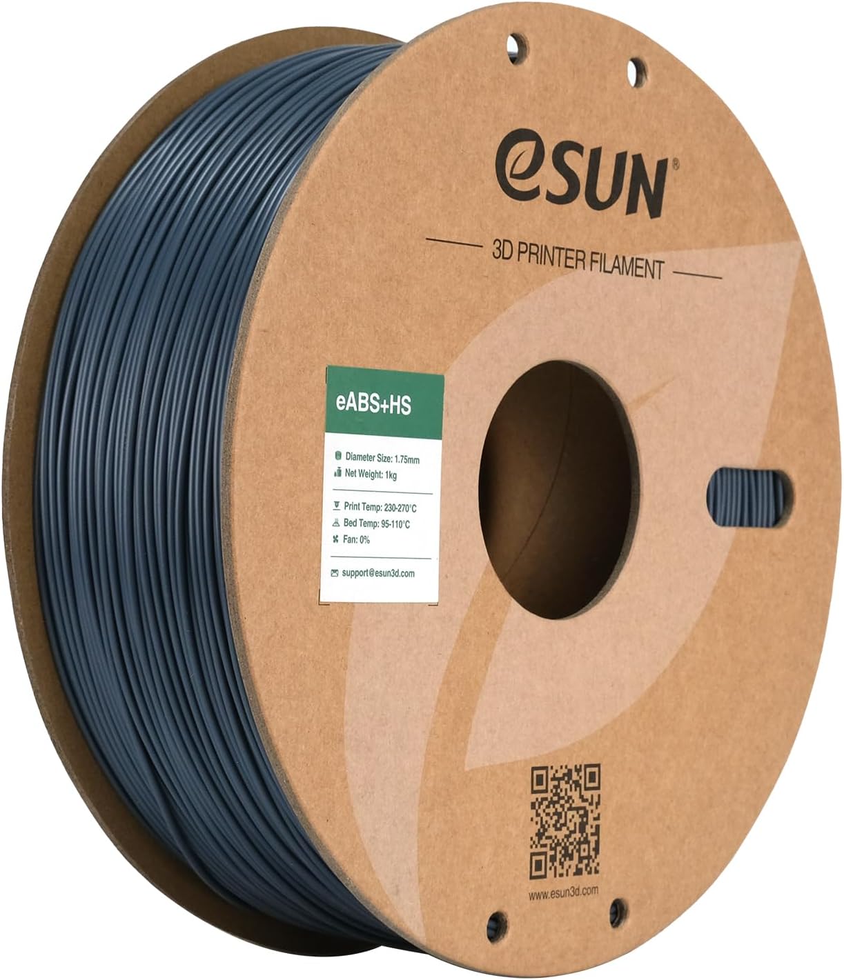 – ABS+ Filament 1.75mm, eABS+HS High Speed 3D Printer Filament ABS Plus, Dimensional Accuracy +/- 0.05mm, 1KG Spool (2.2 LBS) for 3D Speedy Printing,Grey