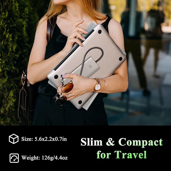 Docking Station USB C Minthouz 12 en 1 con 2 HDMI, DisplayPort, PD 100W miniatura 9