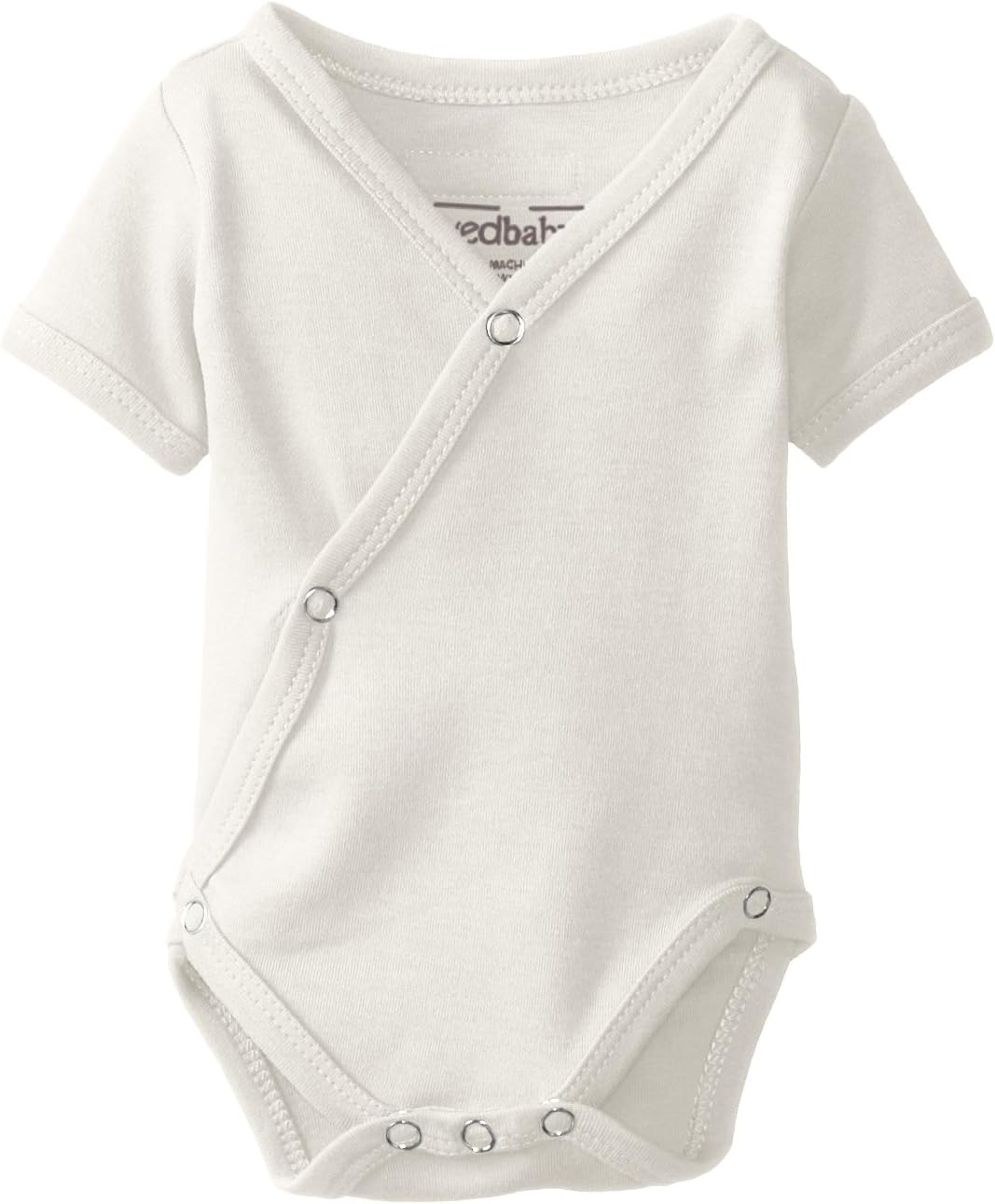 L'ovedbaby Unisex-Baby Newborn Organic Short-Sleeve Kimono Bodysuit