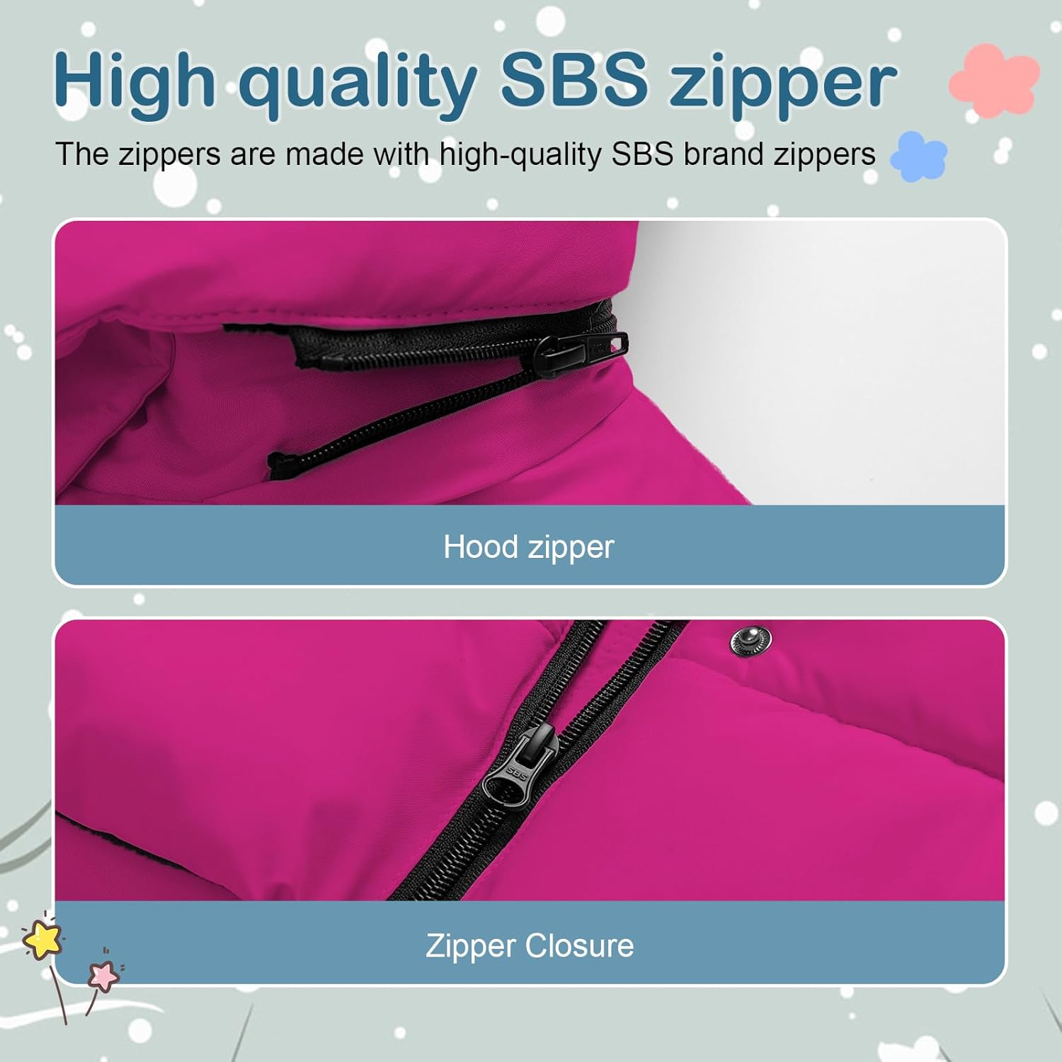 Girl's Puffer Jacket Kids Long Winter Coats Heavyweight Parka Warm Fleece Snow Outerwear with Removable Fur Hood - Image 6