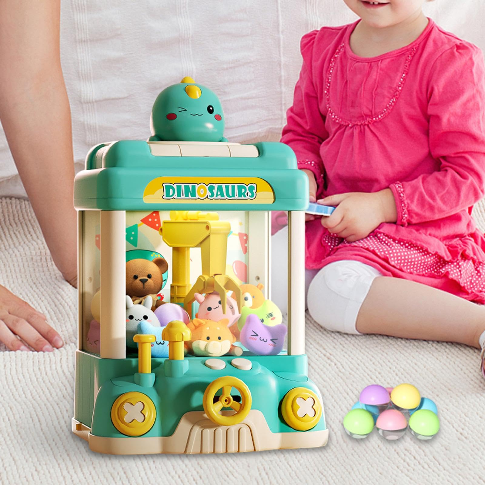 Kinder Fangautomat, Tragbarer Verkaufsautomat, Mini Arcade Automat, Spiel für Jungen Und Mädchen, Geschenk, Blau