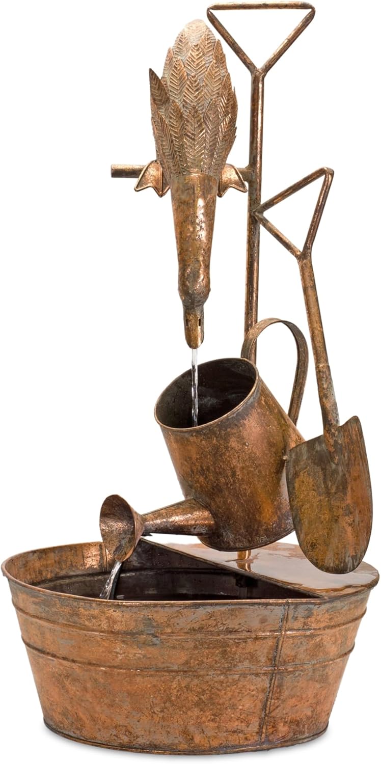 Melrose Iron Fountain with Duck 85476DS