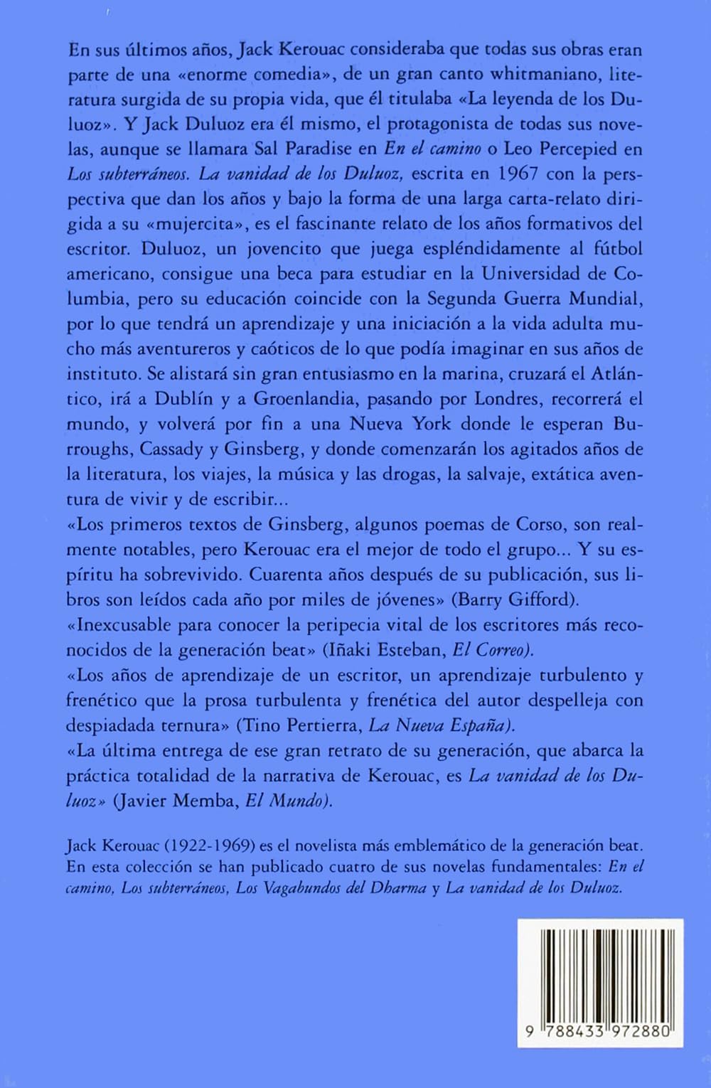 La vanidad de los Duluoz : una educación audaz, 1935-1946 (Compactos, Band 434)