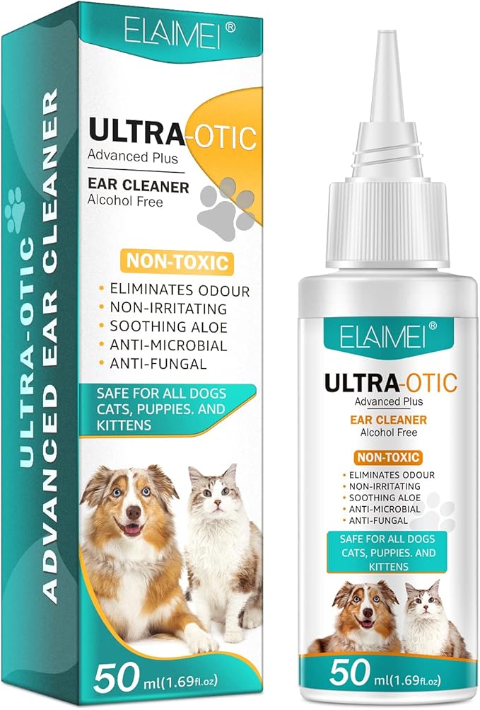 Ear Care for Dogs,Ear Cleaner for Dogs provides relief for yeast