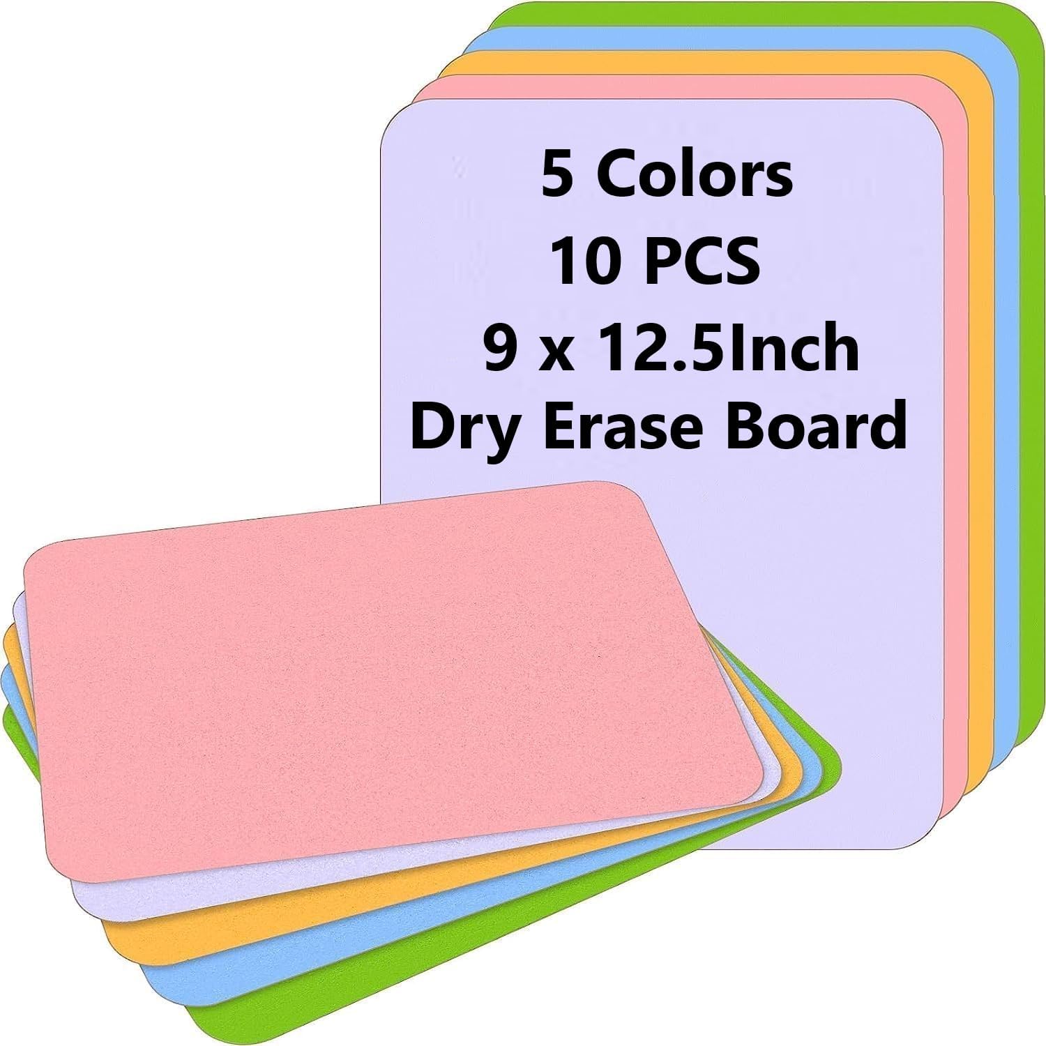 Kosiz 10 Pcs Small Dry Erase Board for Classroom Colored