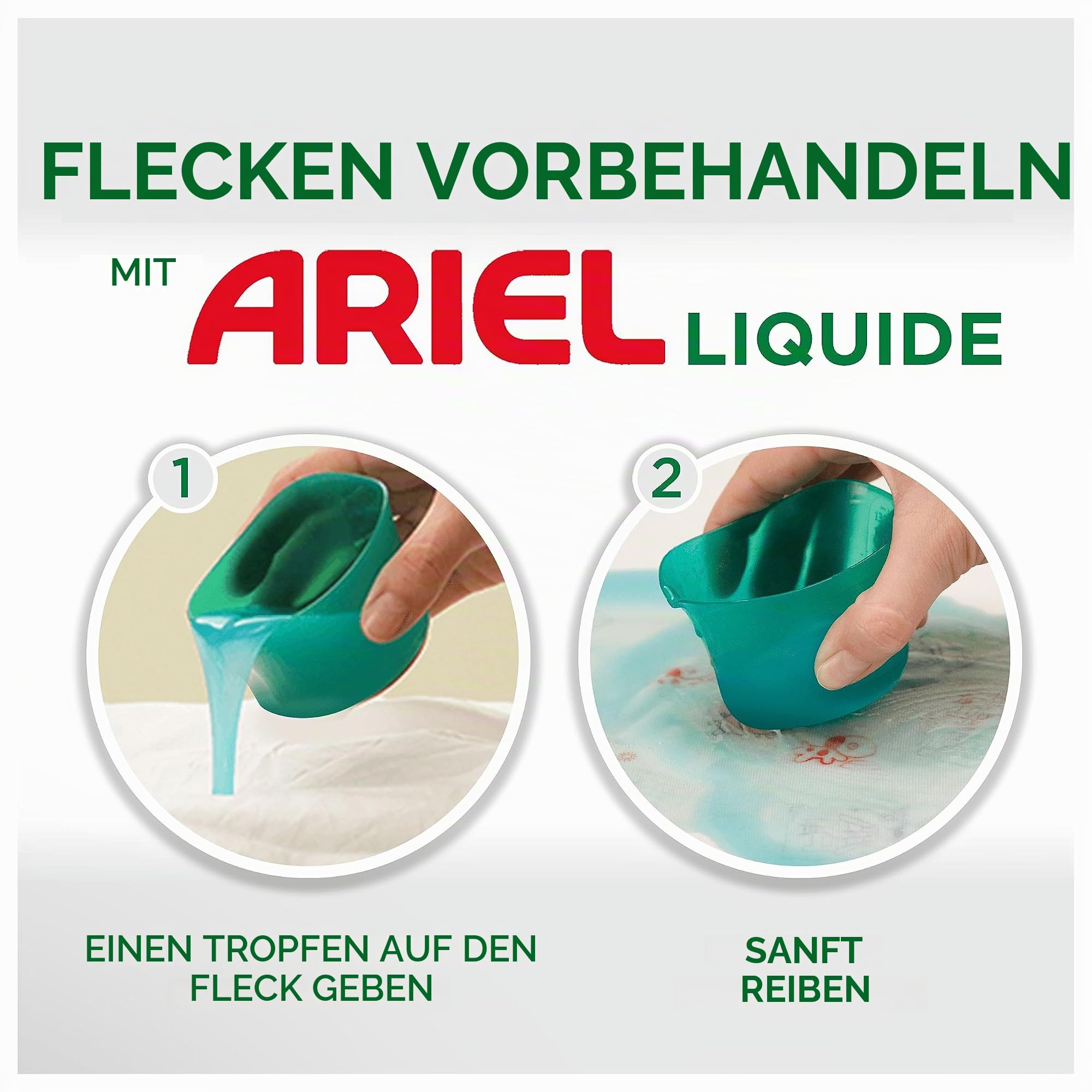Ariel Flüssigwaschmittel, 124 Waschgänge (4 x 31), unstoppbare Lenor-Touch, intensive Reinigung und mehr Frische, bietet ein Gefühl von Frische, das bis zu 1 Woche hält, hergestellt in Frankreich