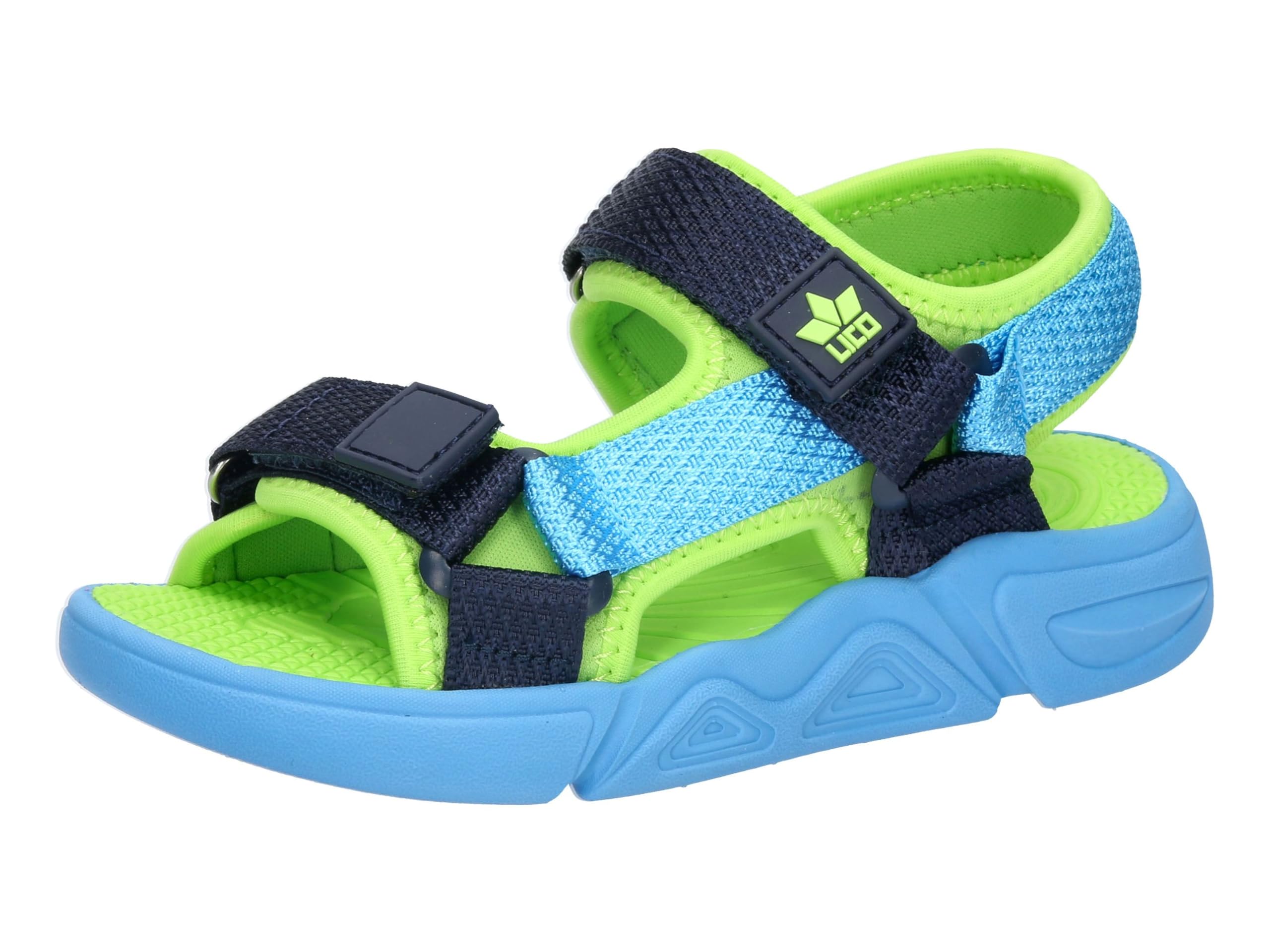 Lico Unisex Children's Aydin V Sandals, Blue Marine Lemon, 1.5 UK Child
