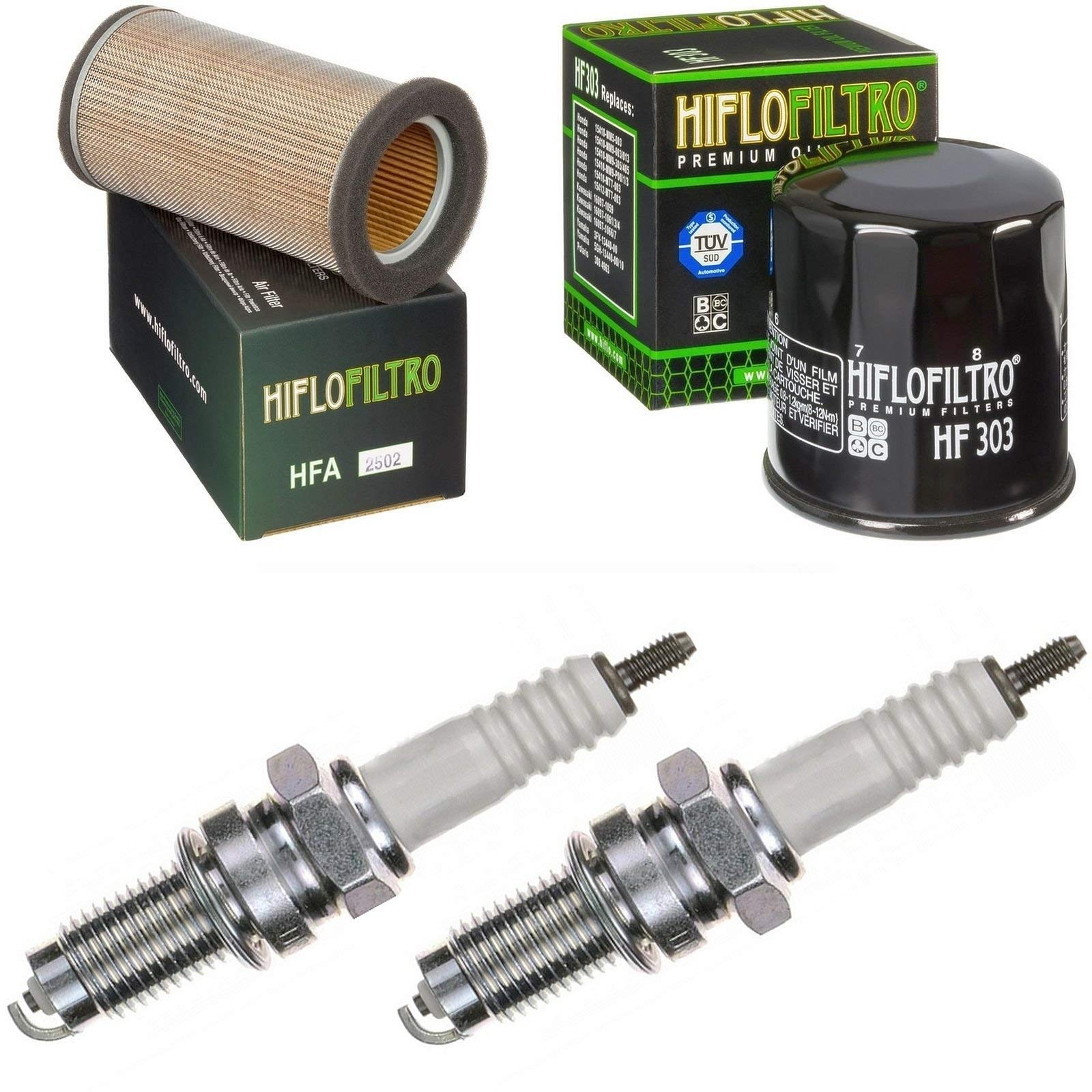 Filtro de aire Filtro de aceite Bujías ER 500 A Twister 1997 – 2000 Kit de mantenimiento
