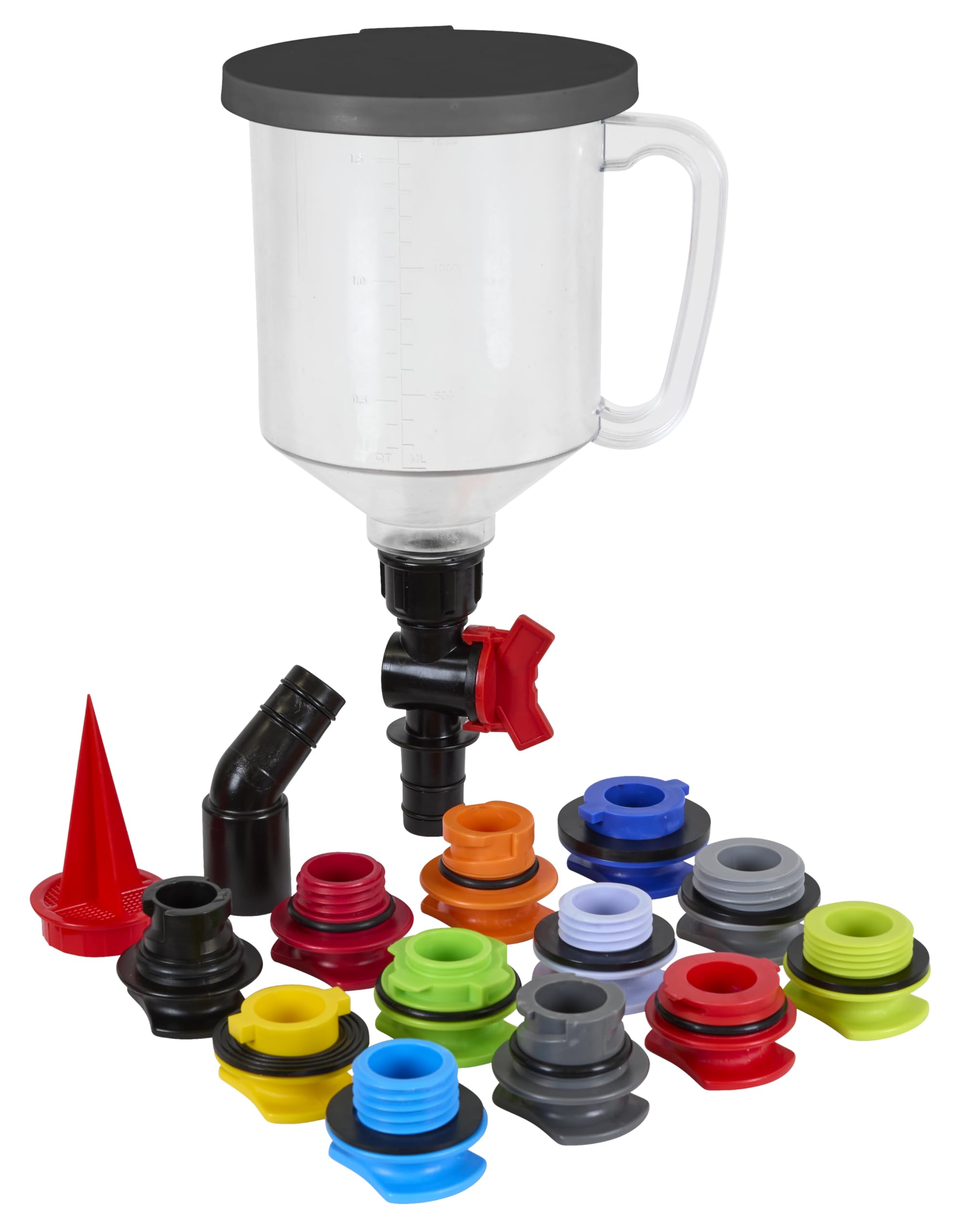 Sealey Master VS7107 Kit de remplissage d'entonnoir d'huile moteur 15 pièces
