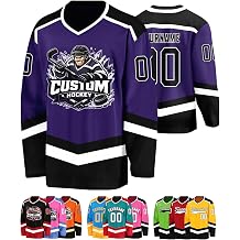Custom Hockey Jersey Personalized Logo Name Number Team Uniform Long Sleeve Ice Hockey Jersey for Men Women Youth