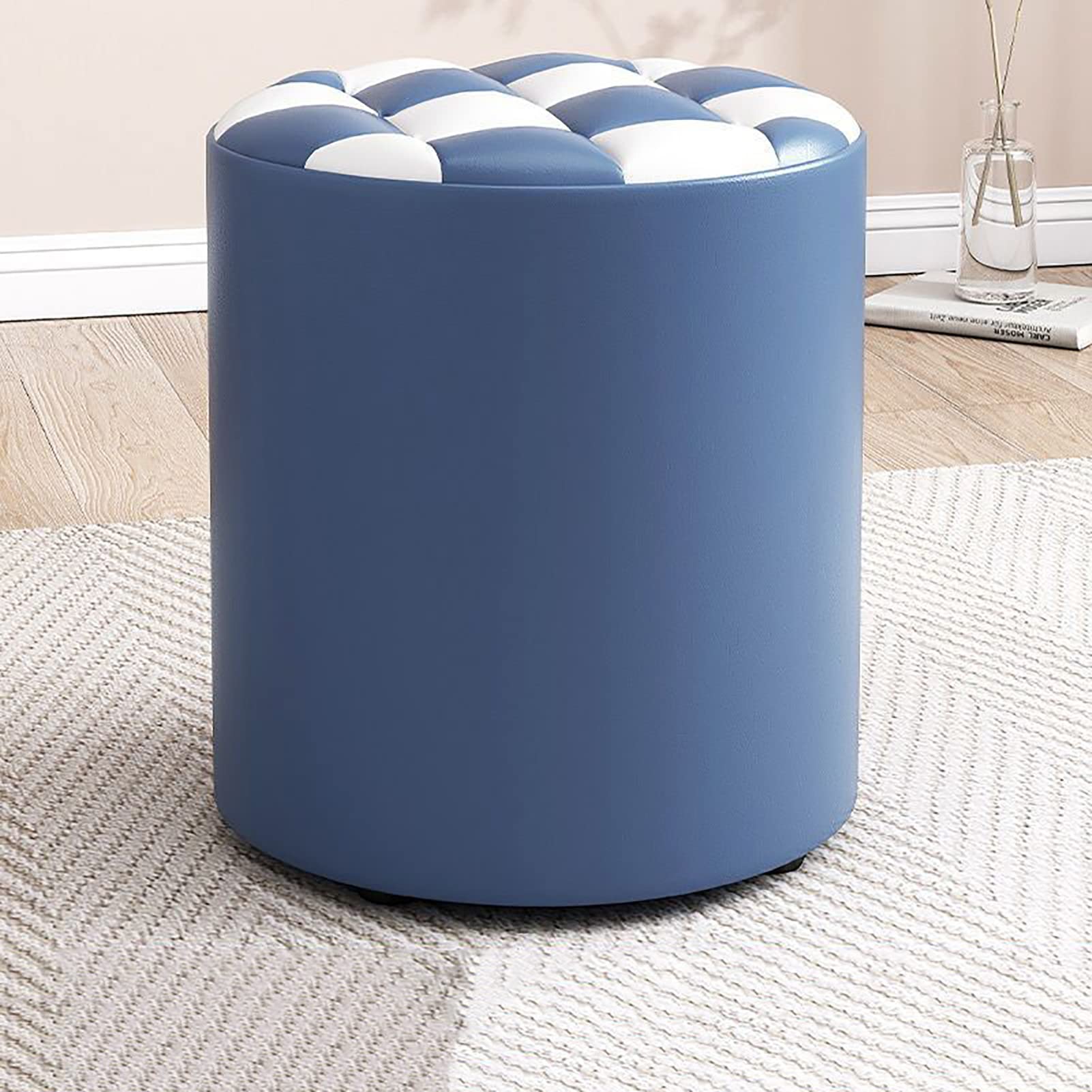 Repose-pieds table d'appoint bleu pour soulager vos jambes fatiguées