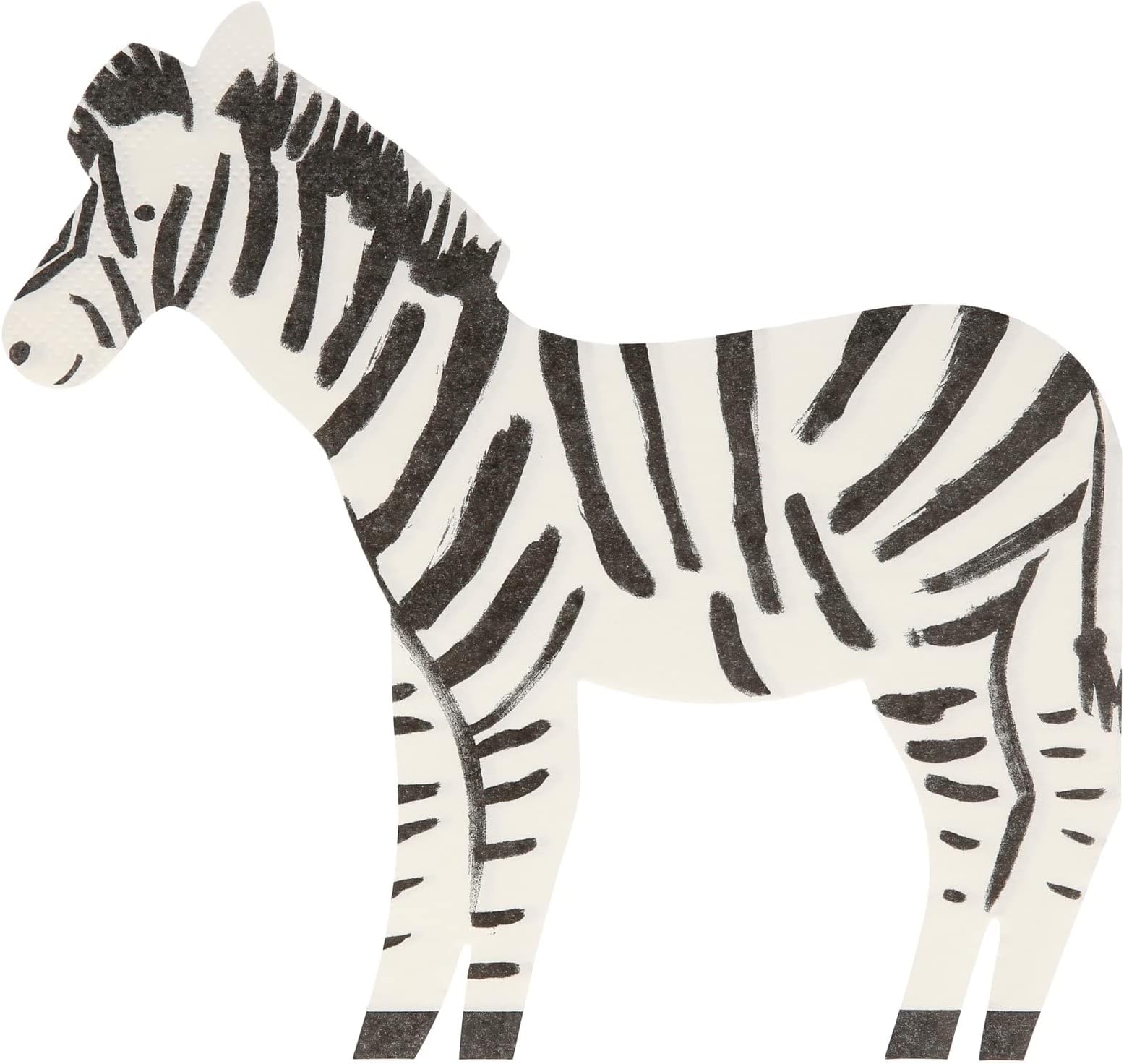 Safari Zebra Napkins (Pack of 20), Thick & Absorbent 3-Ply Paper Napkins, Disposable