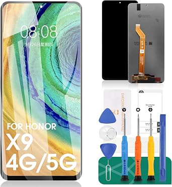 for Huawei Honor X9 Screen Repair Kits 4G for Honor X9 5G LCD Display for Honor X30 Digitizer for Honor Magic4 Lite LCD Touch Screen Digitizer Assembly Replacement Black