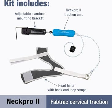 II - Neck Traction Cervical Device Over the Door Home Neck Stretcher Hammock for Pain Relief, Pinched Nerve Pain, Posture Corrector, Decompression