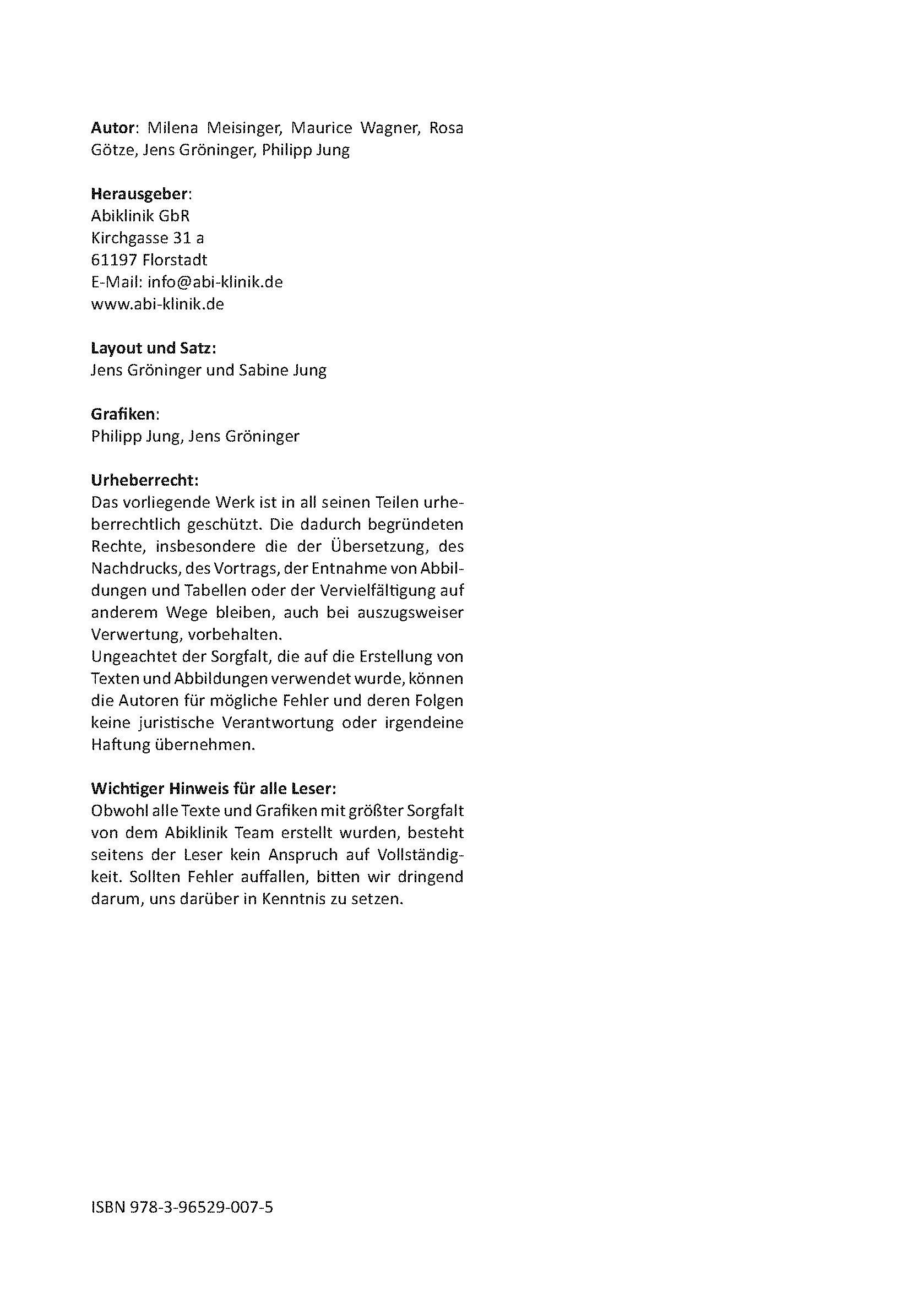 "Abiklinik Lernskript Abiturvorbereitung Deutsch: Effektiv lernen für das Deutsch Abitur Hessen | Abi schaffen ohne Nachhilfeunterricht | Alle Deutsch ... " (AbiKlinik - die Skripte fürs Abitur)