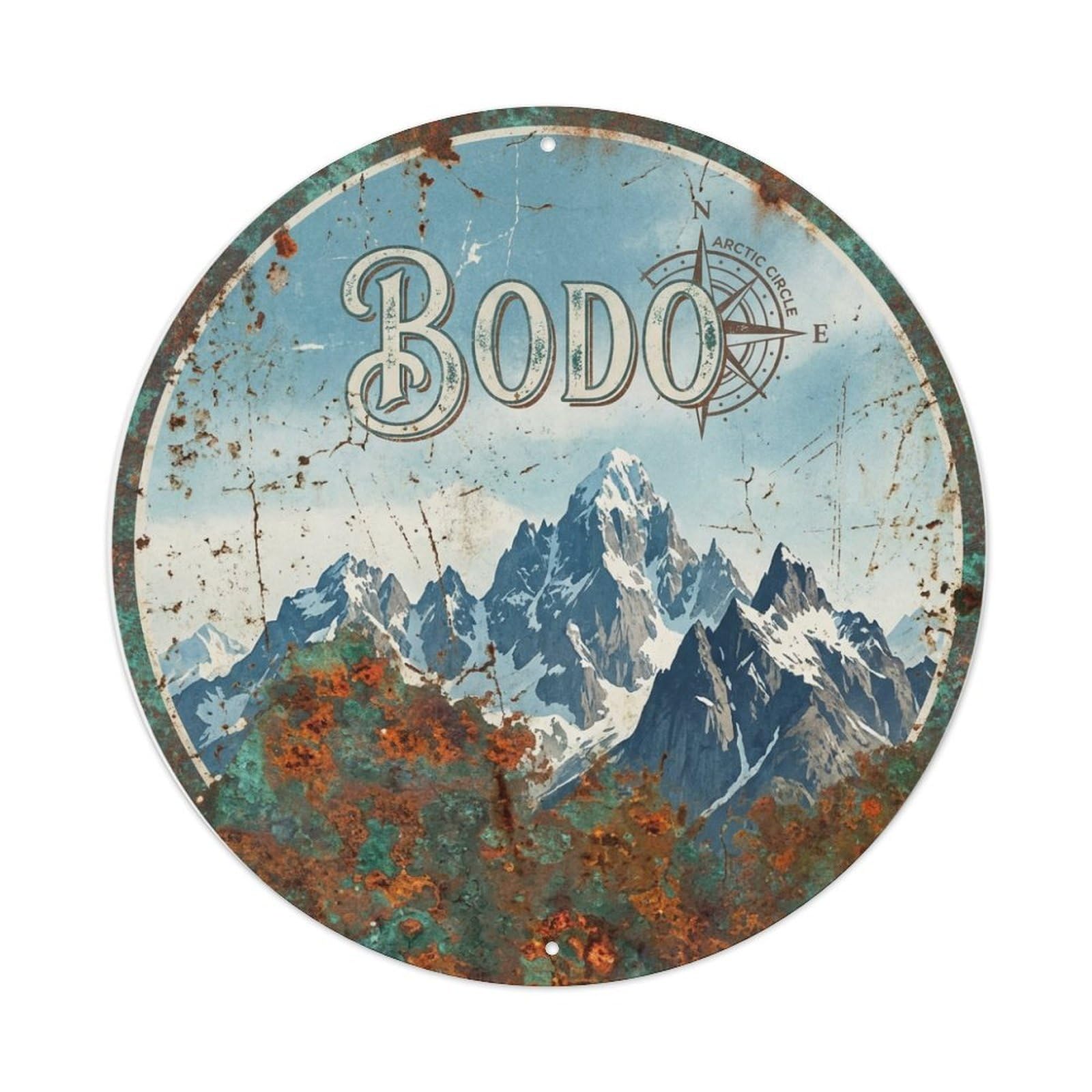 Travel Norway Retro Bodo Metal Tin Sign