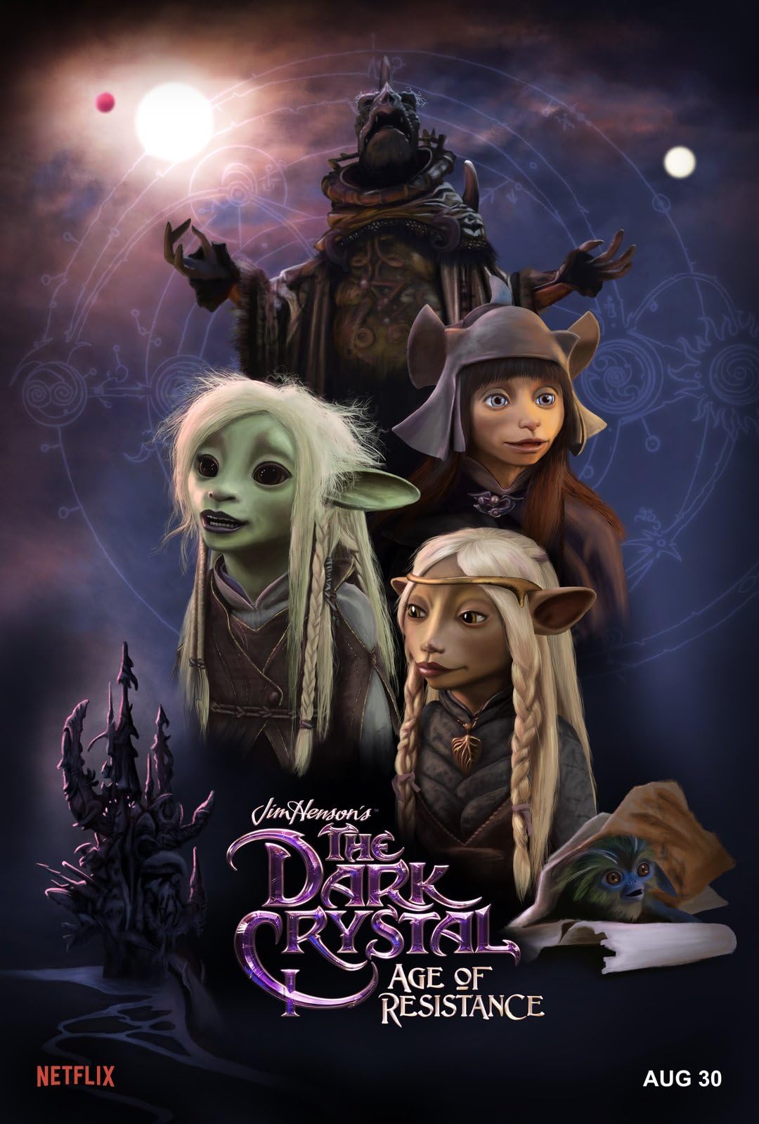 Dark Crystal Age of Resistance 3 A0 Poster on Canvas - Movie Art Poster in varie dimensioni per idee soggiorno o camera da letto. Immagini di film cult senza bordi Classic Iconic 70s 80s 90s Vintage