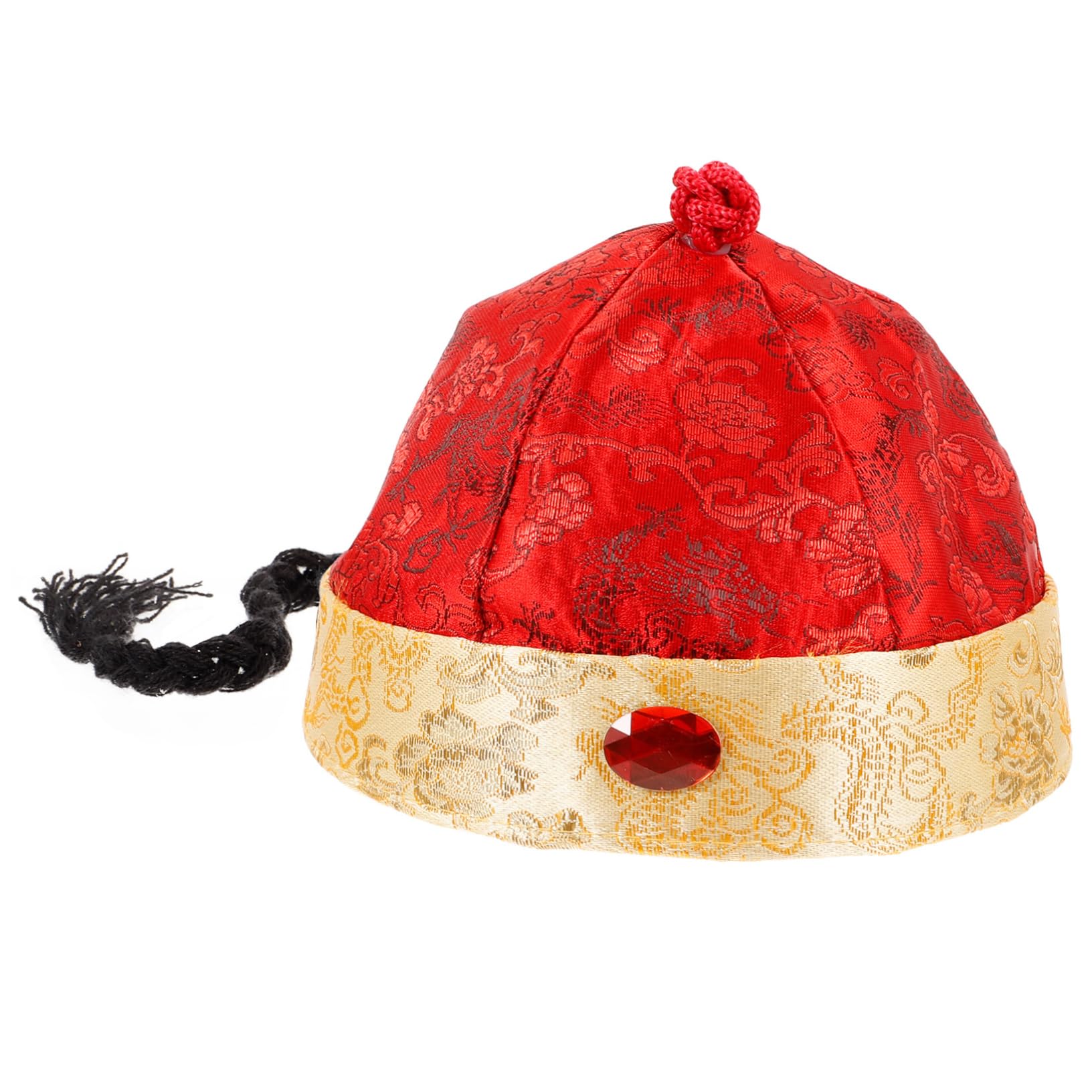 PRETYZOOM Royal Chinese Ancient Women Hat Emperor Cosplay Headpiece Braided Ponytail Festival Headwear