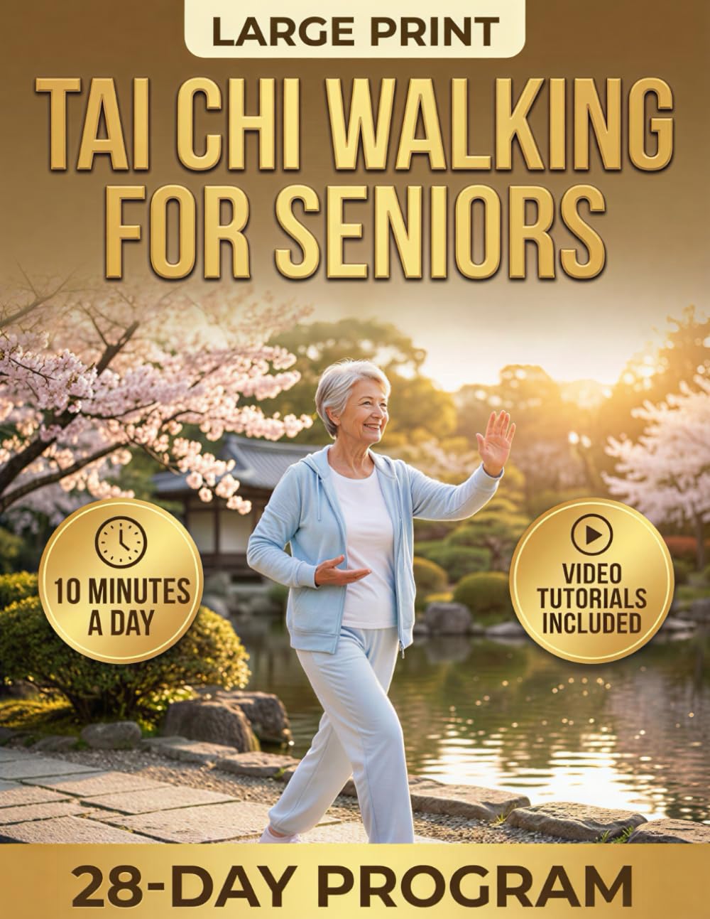 Tai Chi Walking for Seniors: A 28-Day Illustrated Guide to Stop the Shuffle, Improve Balance, and Walk Without Fear in Just 10 Minutes a Day & Video