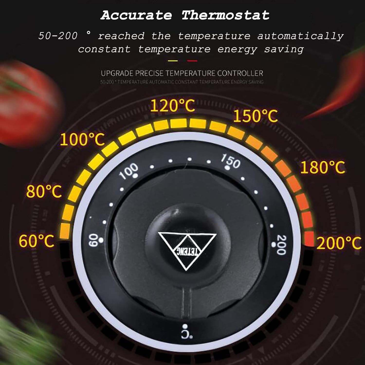 Friggitrice commerciale, friggitrice commerciale con cestello e coperchio con finestra di visualizzazione 2700W 10.5QT Friggitrice elettrica da banco in acciaio inossidabile con timer da 30 minuti C