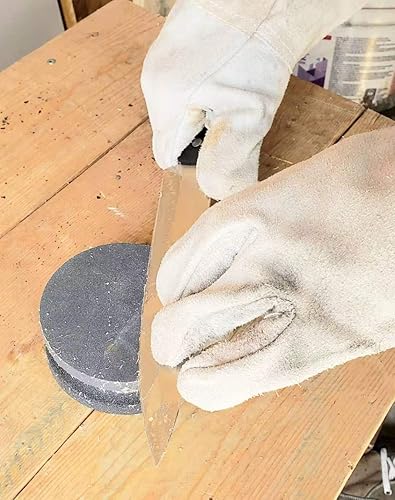 Miniatura 6 de Muela abrasiva de piedra de afilado multiusos de los sacapuntas del carburo de silicio del hacha/del hacha de 4"