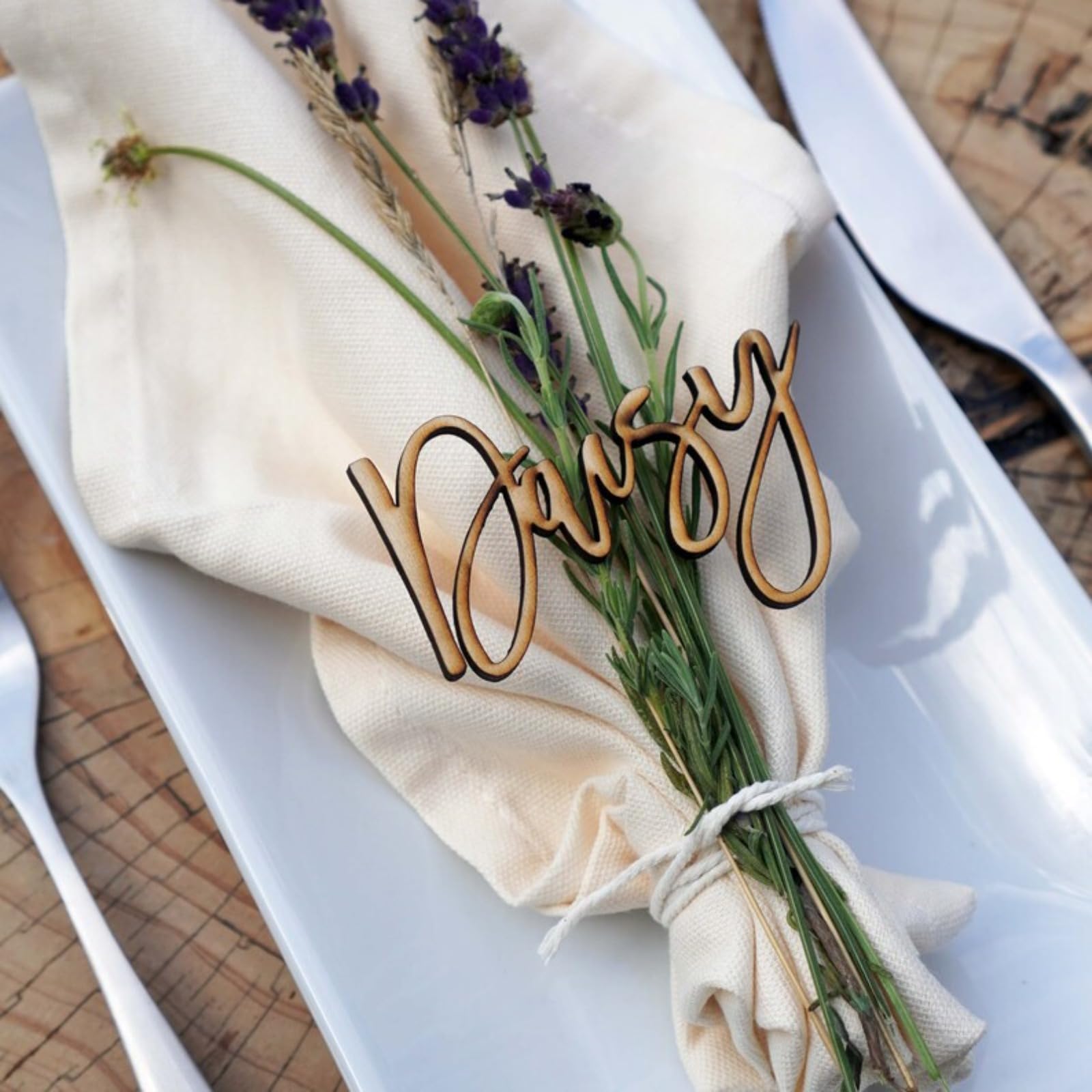 Personalised Wooden Name Place Cards,Place Cards for Table Setting,Wedding Favors for Guests,Wooden Name Tags,Laser Cut Wooden Place Names,Baby Showers,Birthdays,Rustic Table Decorations