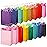 BLEWINDZ 32 Pieces Gift Bags with 32 Tissues, 16 Colors Party Favor Bags with Handles, Rainbow Gift Bag for Wedding, Birthday, Party Supplies and Gifts