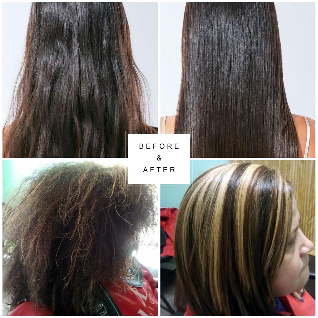 Keralove Keratin Hair Protein Treatment Complex Blowout Kit 4oz | Tratamiento de Keratina Queratina para Reparar/Alisar/Hidratar | Vegan, Sulfate Free | Made in U.S.A.