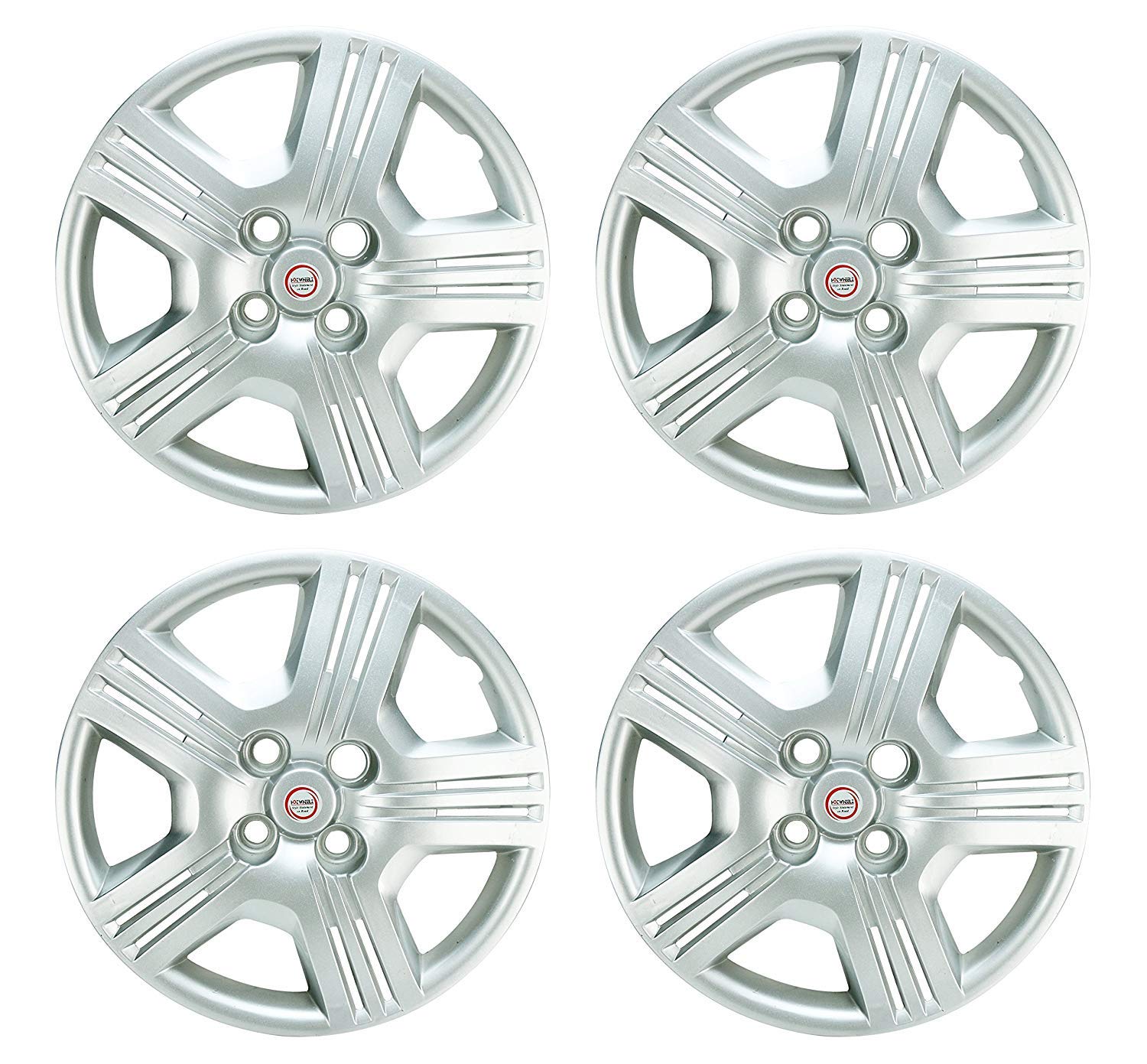 ARUN Unbrakable Plastic Wheel Cover Silver Colour for universal model (13inch) Set of 4 Piece