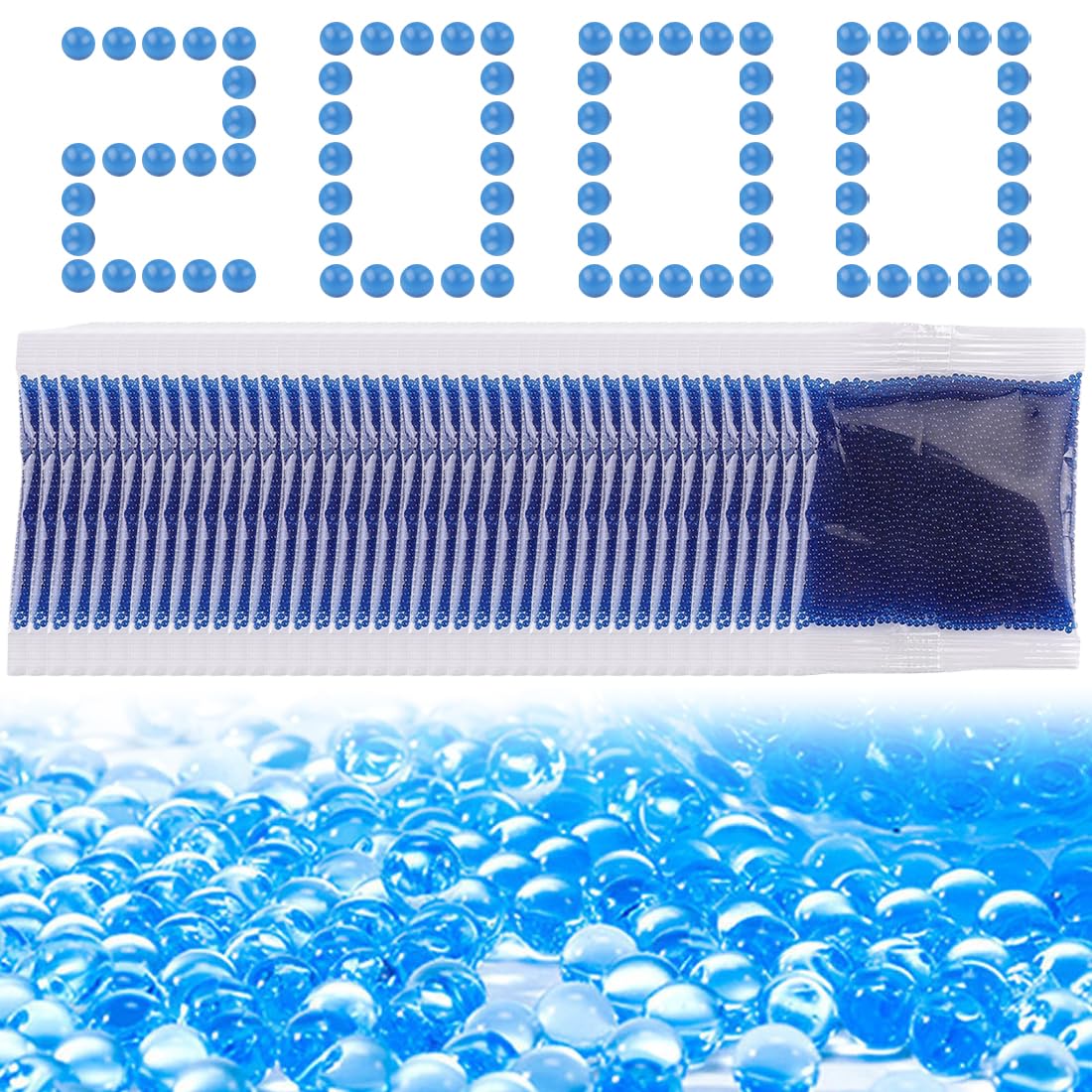 20000 Pezzi giri bombe da bagno per giri idratati Blaster,Elettrico Gel Ball Blaster 40 Packungen 7-8 mm Gel Munition per bambini da esterno, perline di gel per fiori e piante