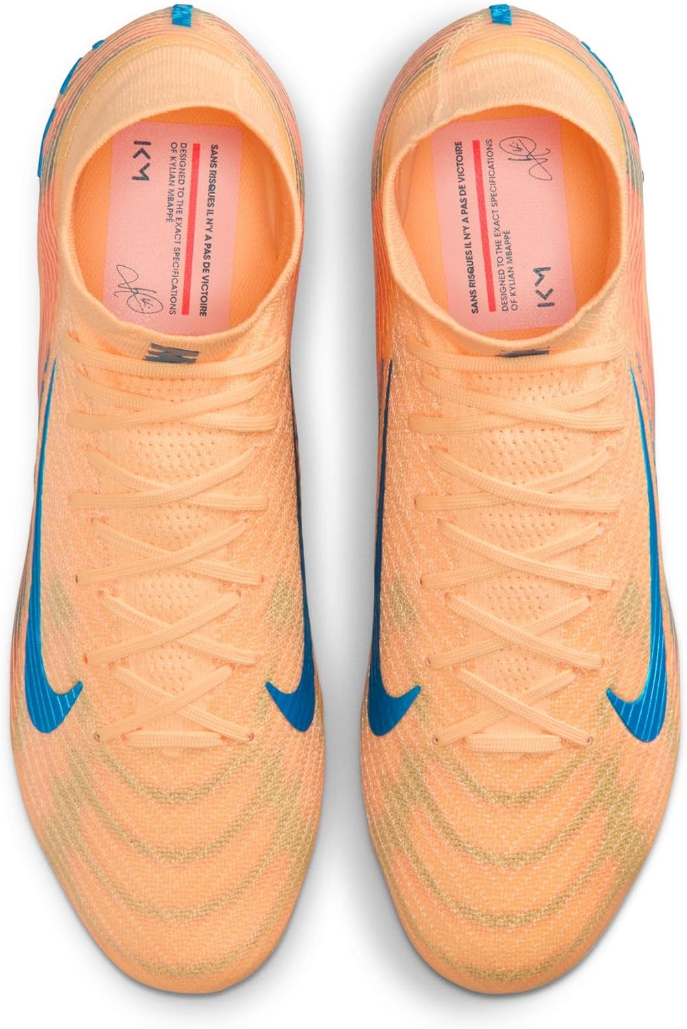 Nike Mercurial Superfly 10 Elite Kylian Mbappe FG High-Top Soccer Cleats (Melon Tint/Igloo/Neo Turquoise)