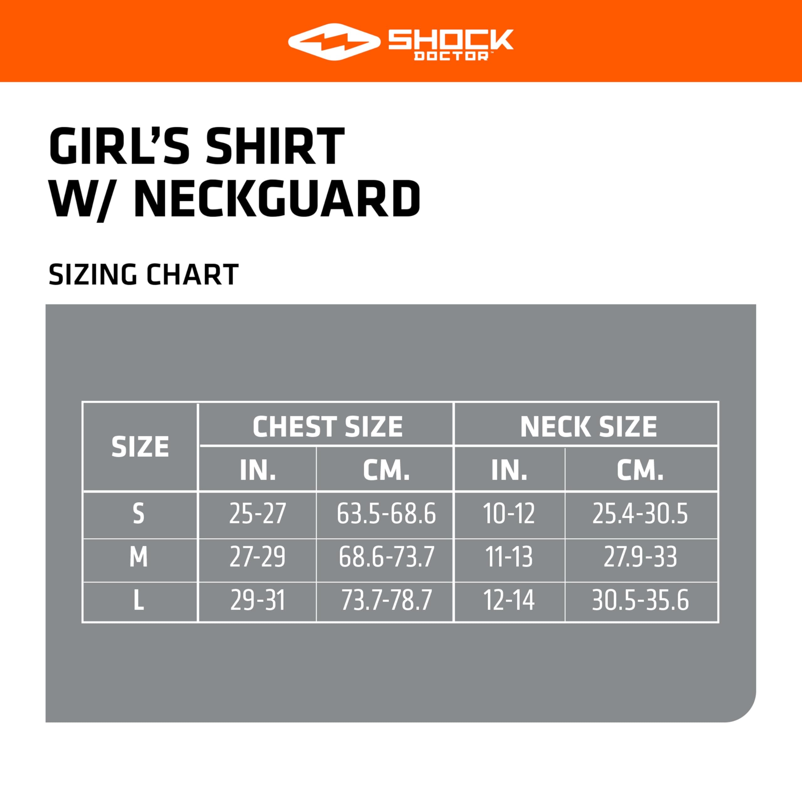Shock Doctor Maglia a compressione per hockey, con protezione per il collo, a maniche lunghe, con protezione per il collo integrata