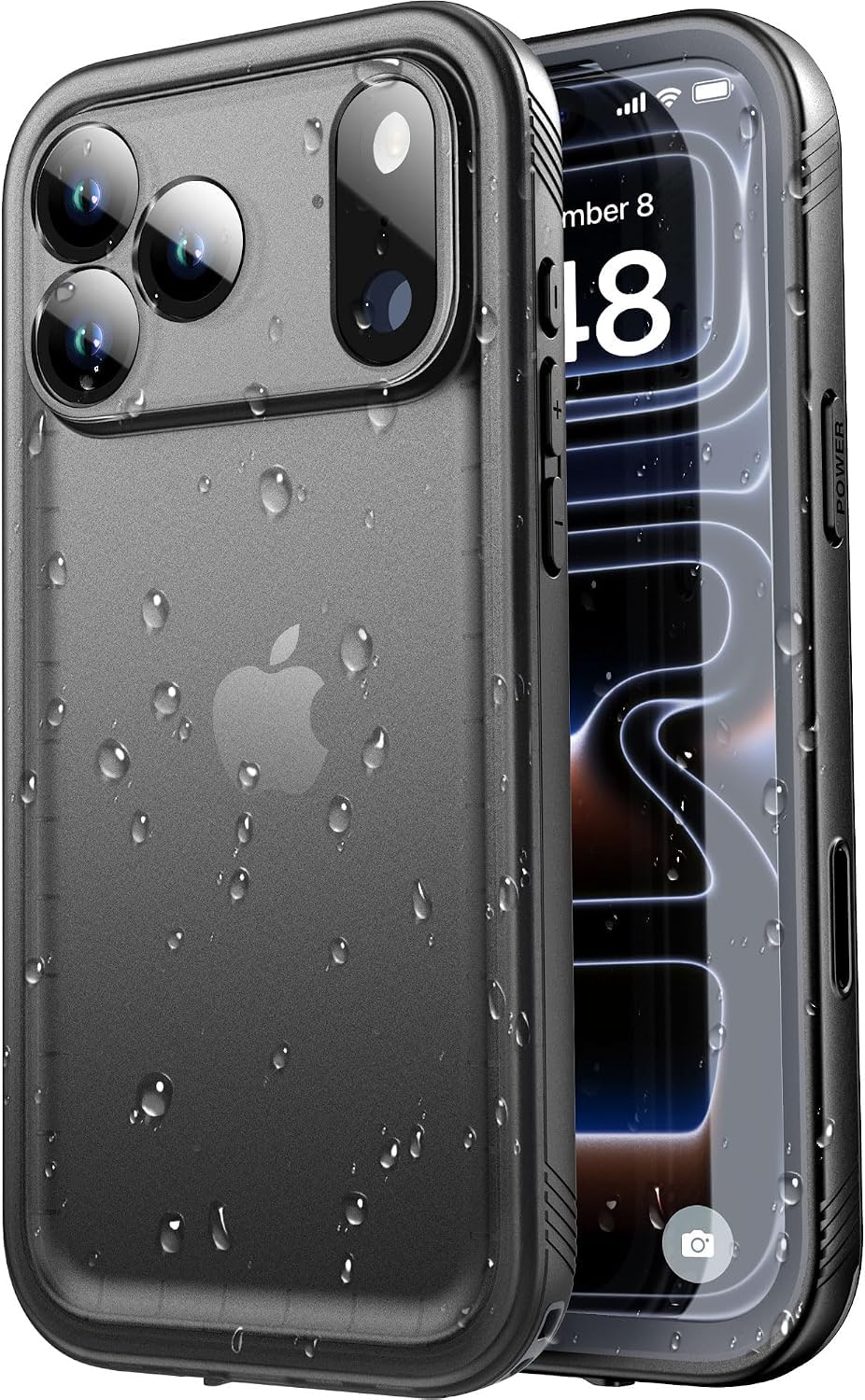 SPORTLINK for iPhone 18 Pro, 17 Pro Waterproof Case, Black