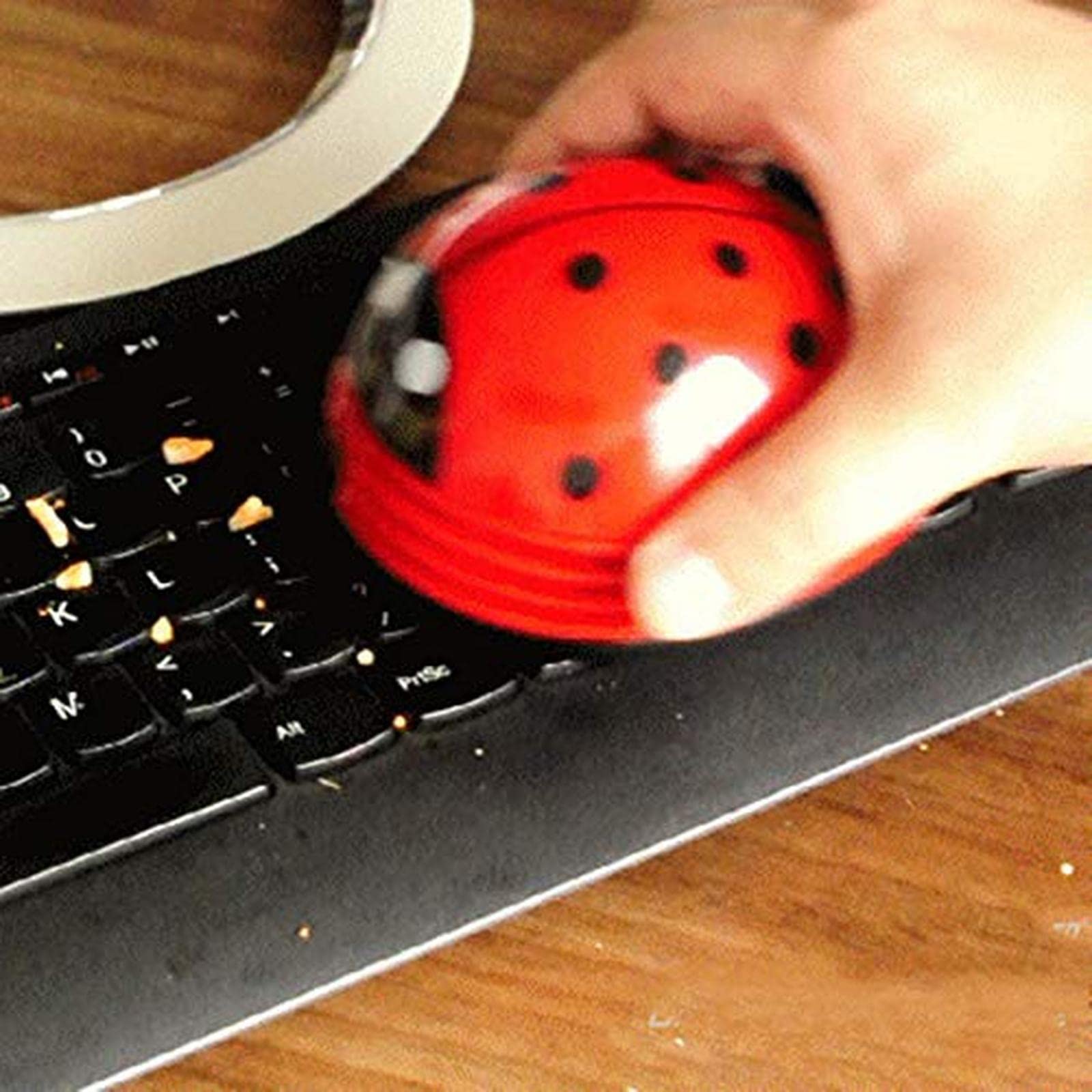 Amazon.co.jp: 卓上クリーナー てんとう虫 卓上そうじ機 強力吸引 ミニ