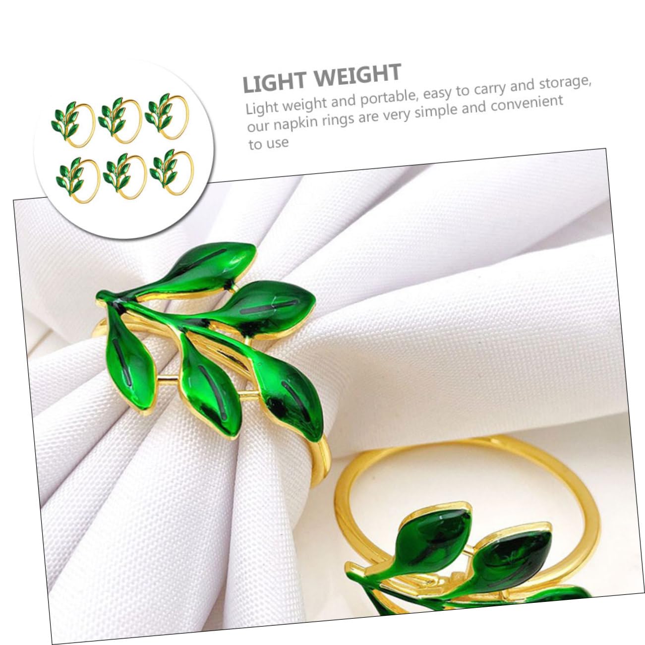 Alipis 5 Sätze Serviettenschnallen Aus Metall Im Blattdesign Tischdekoration Für Hochzeit Weihnachten Und Besondere Anlässe Geeignet Für Servietten 6 Stück * 5