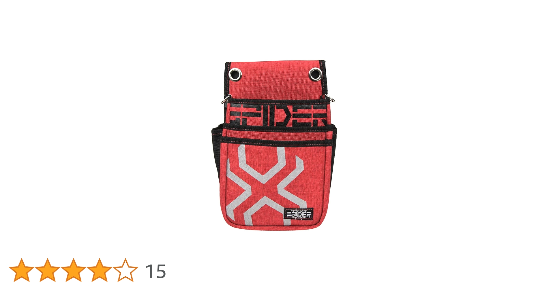 Amazon | SK11 SPIDER 腰袋 3段 SPD-RD-7 レッド 大径ハトメ・D