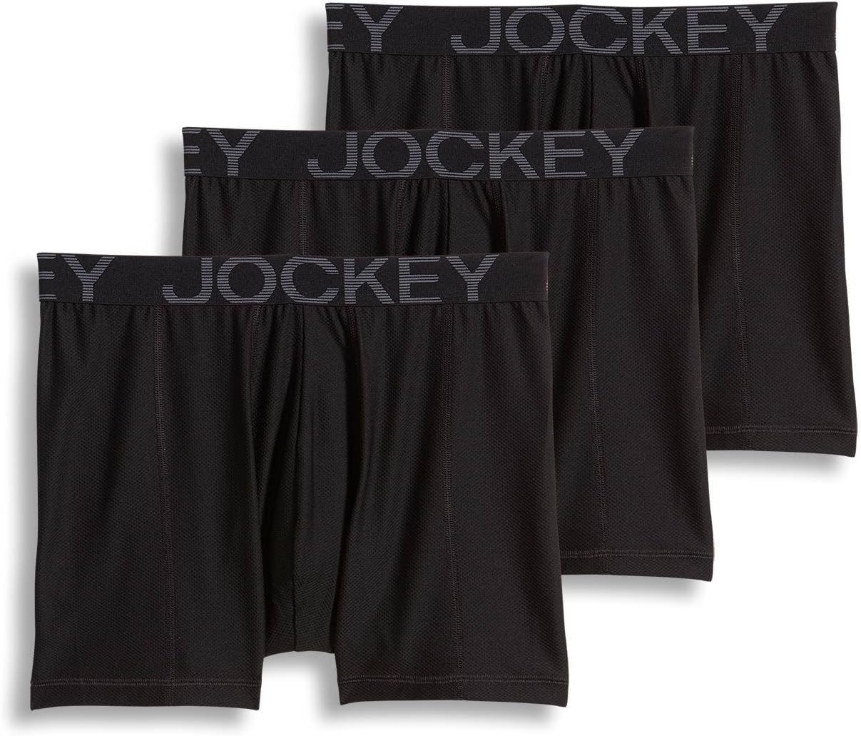 Jockey Men's Underwear Active Mesh Boxer Brief - 3 Pack