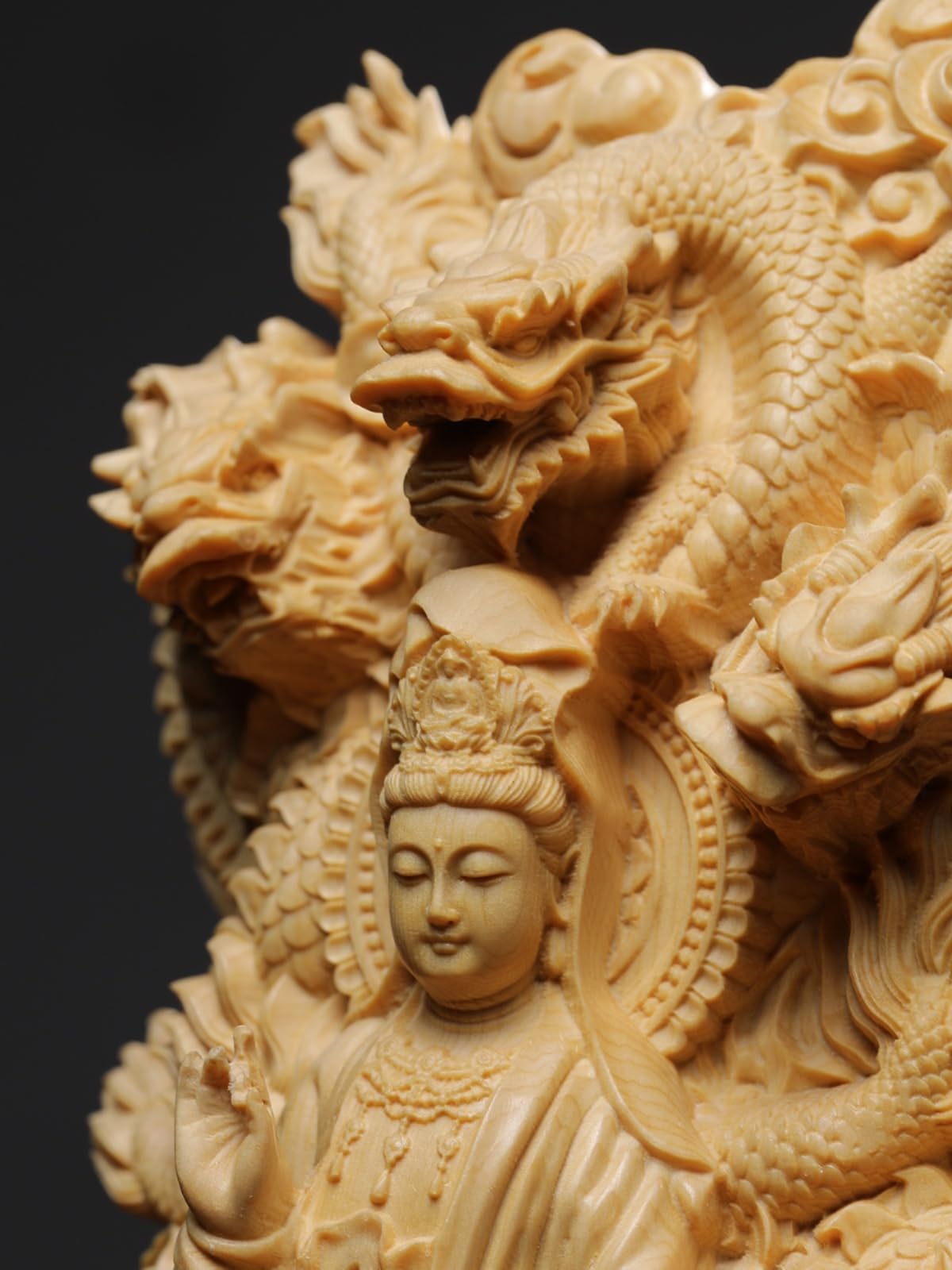 Amazon｜龍神 仏像【九龍観音菩薩】観音様 置物 開運 繁盛 仏間 仏壇