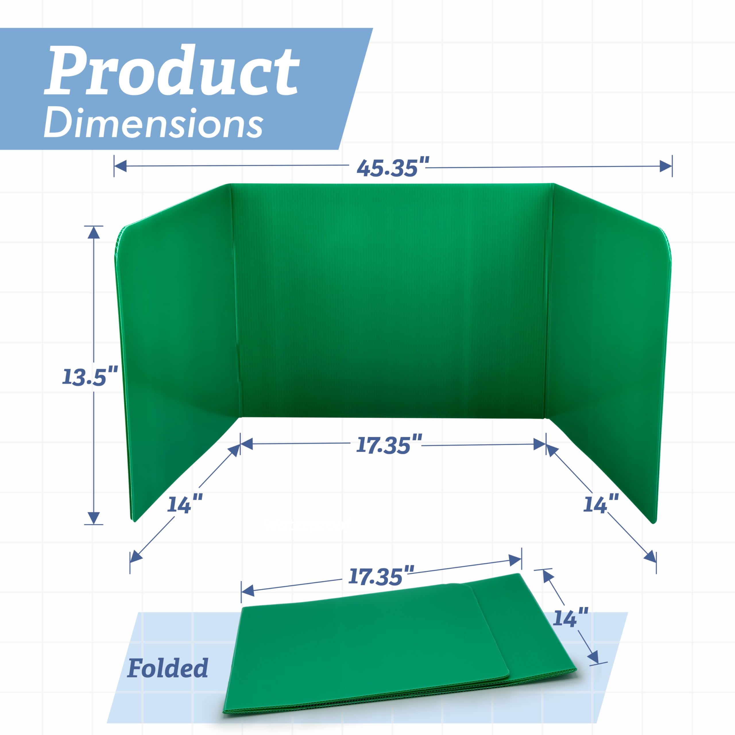 Lot De 4 Panneaux Brise-vue Pour Table D'étudiant, Panneaux