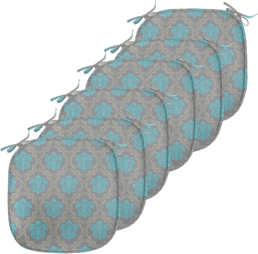 ABAKUHAUS Damask Dining Chair Cushions Italian Decorative