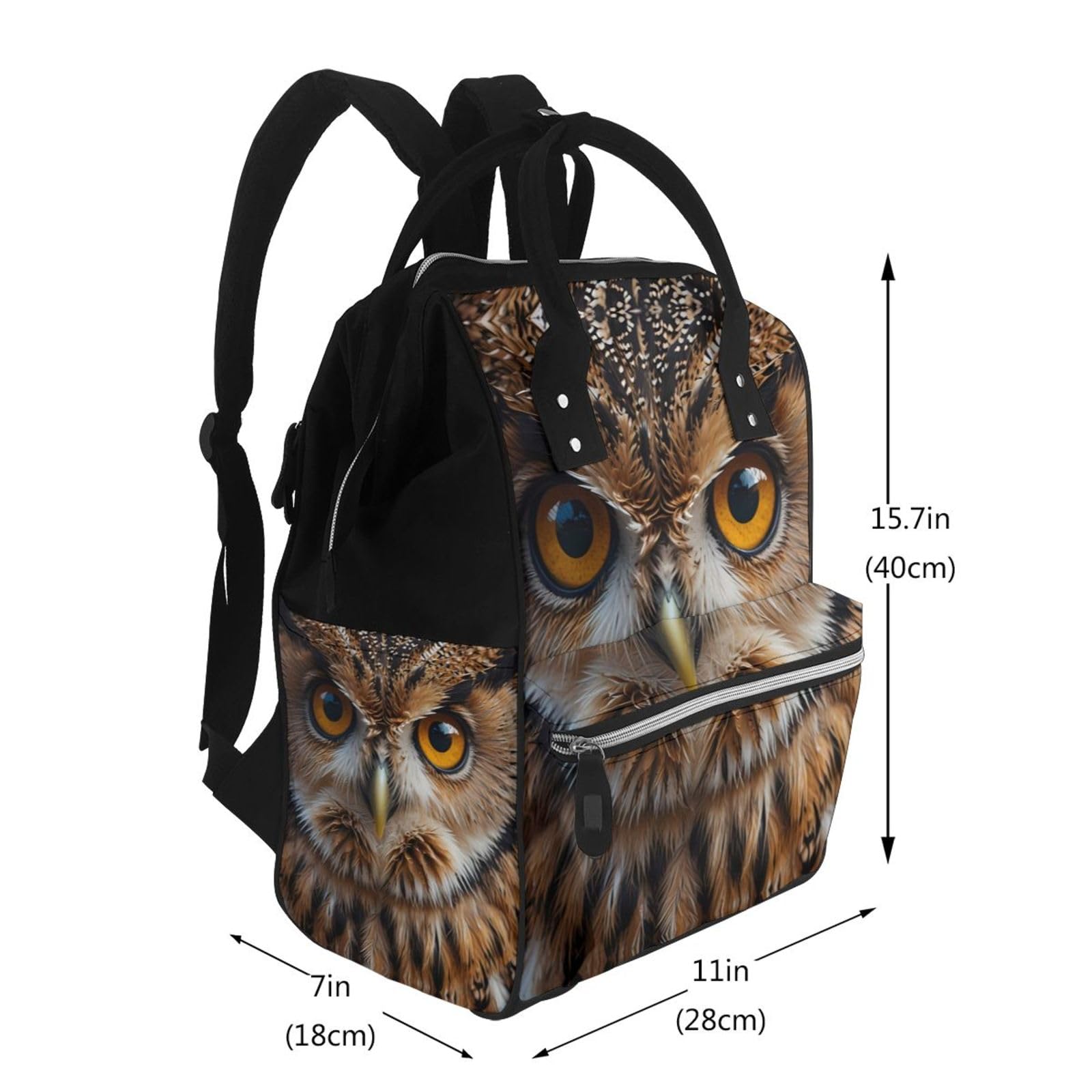 Troll Stairs - Mochila multifuncional para pañales, gran capacidad para mamás y papás, viajes y uso diario