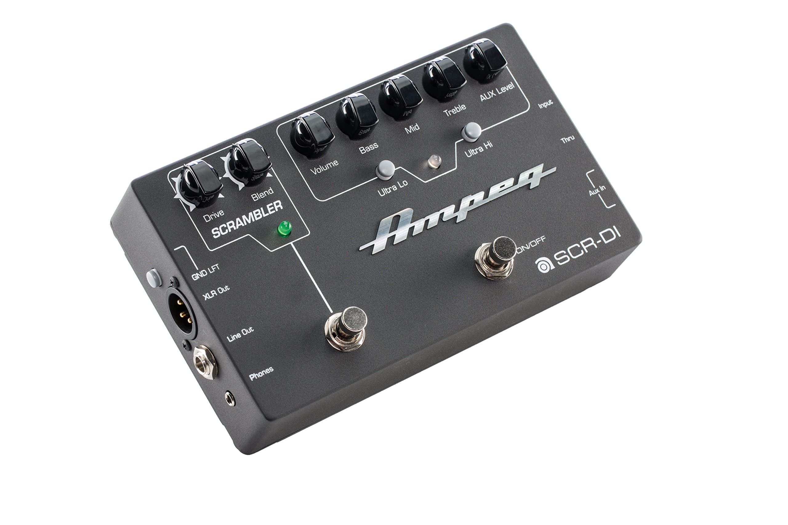 Ampeg Pedal Pré-Amplificador SCR-DI | para Baixo, Overdrive
