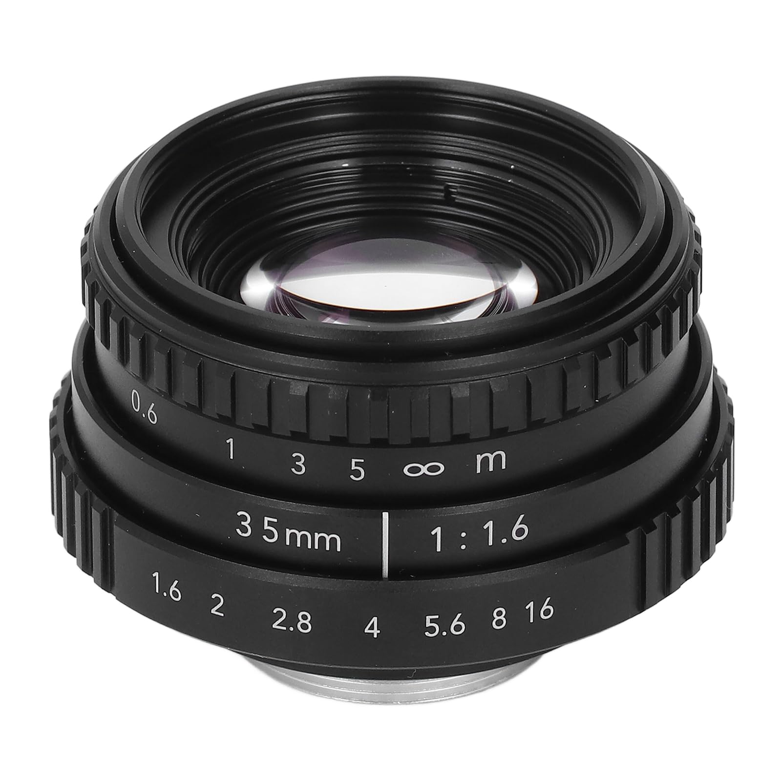 Obiektyw z ręcznym ustawianiem ostrości 35 mm F1,6 APS C i 9 listkami przysłony