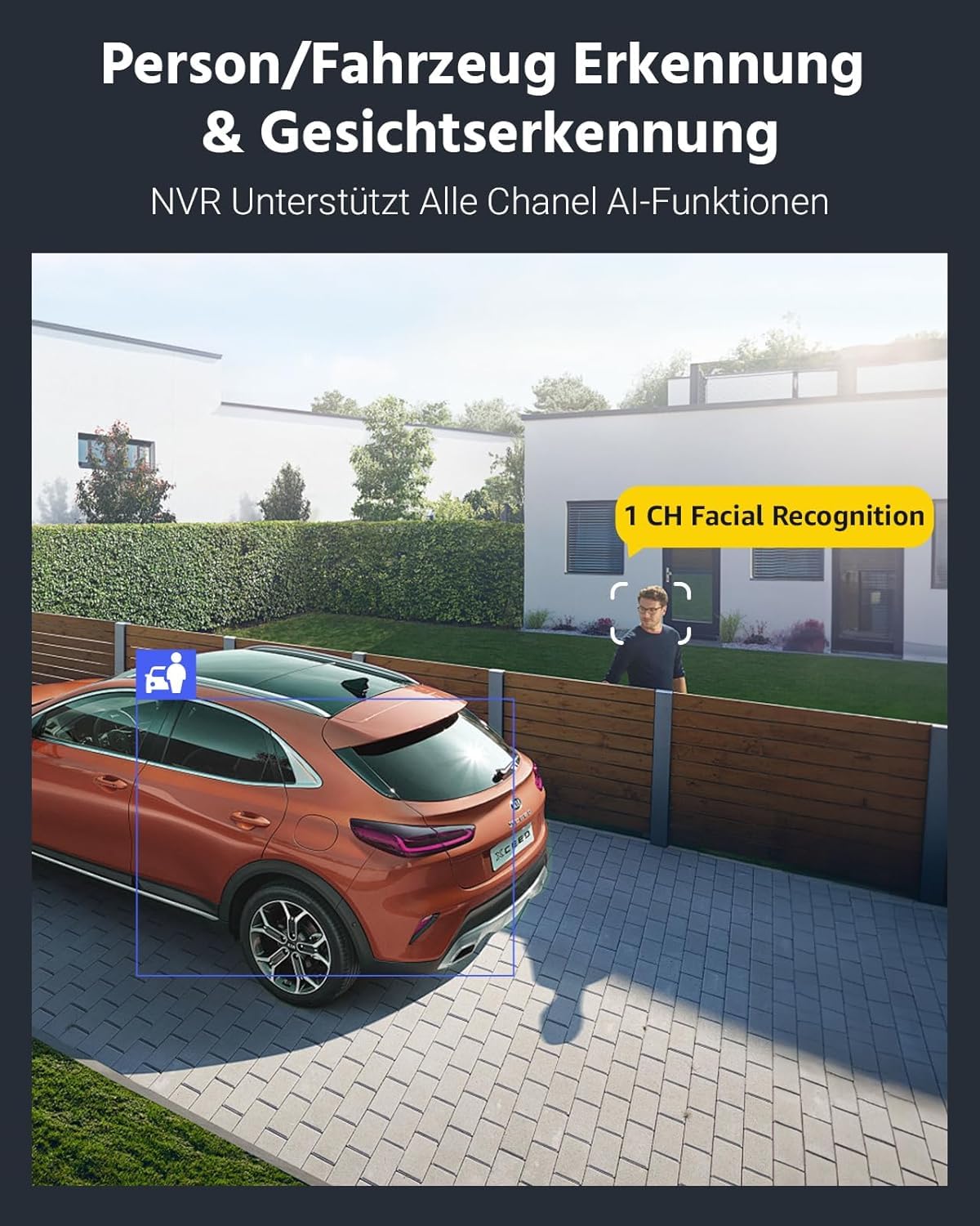 ANNKE 32CH 4K PoE Überwachungskamera für den Außenbereich, Videoüberwachungs Set H.265+ NVR und 32x 8MP Dom IP-Kamera, Bewegungserkennung, IP67 wasserdicht, Nachtsicht 100ft, Alarm per E-Mail, 8TB HDD