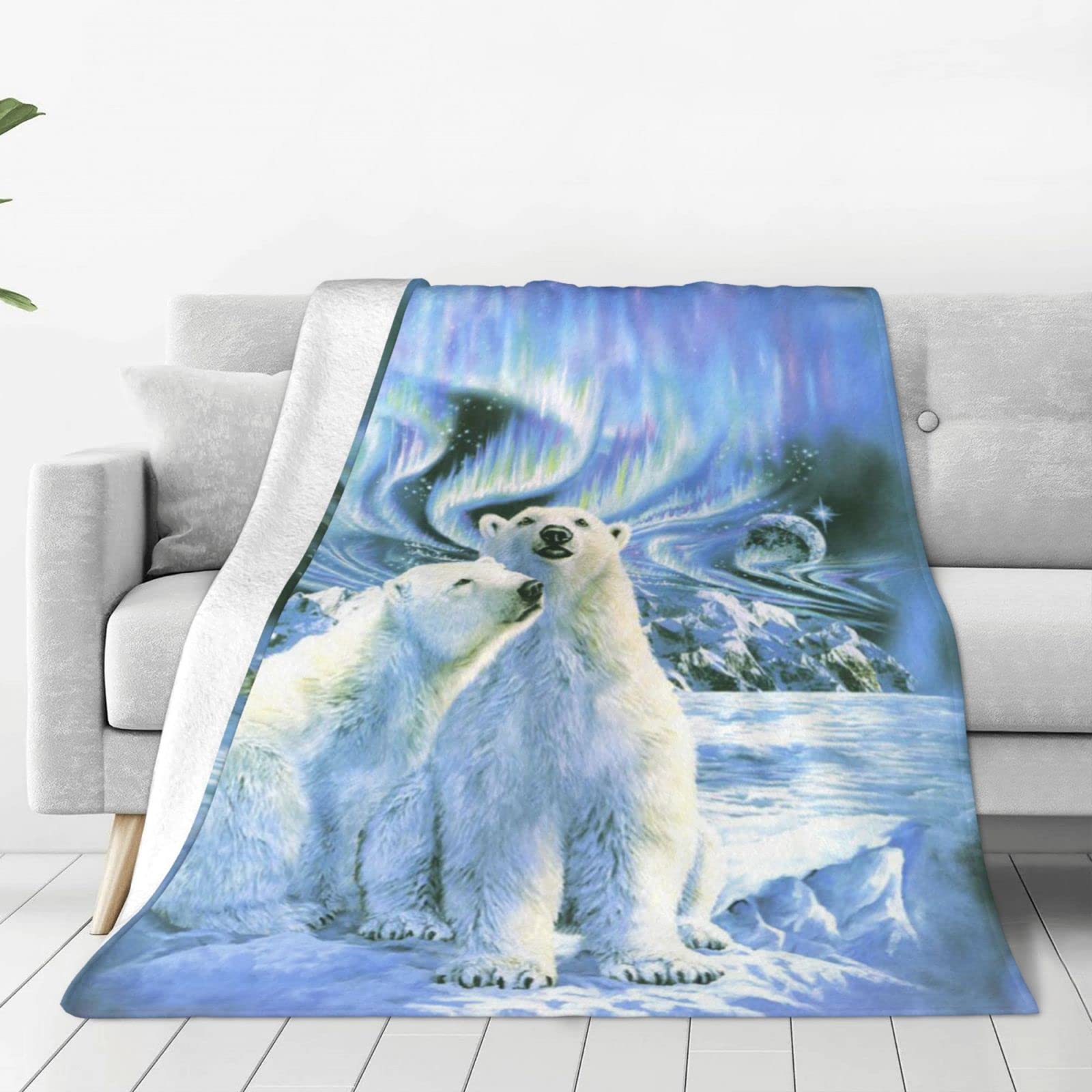 Couverture polaire anti-froid ultra douce pour lit et canapé de salon