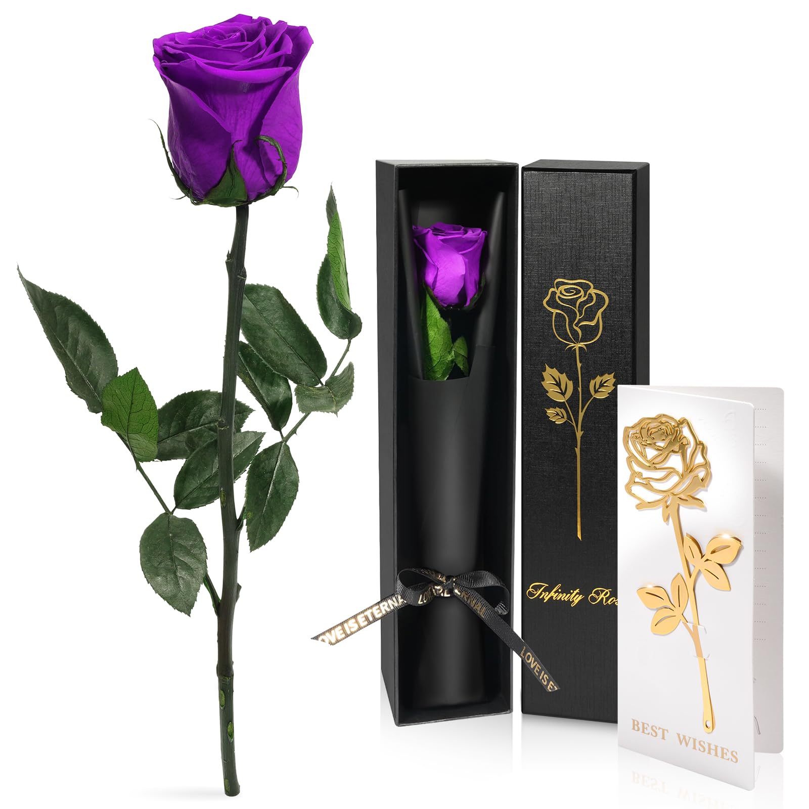 Yamonic Ewige Rose Geschenke für Frauen, Infinity Rosen mit